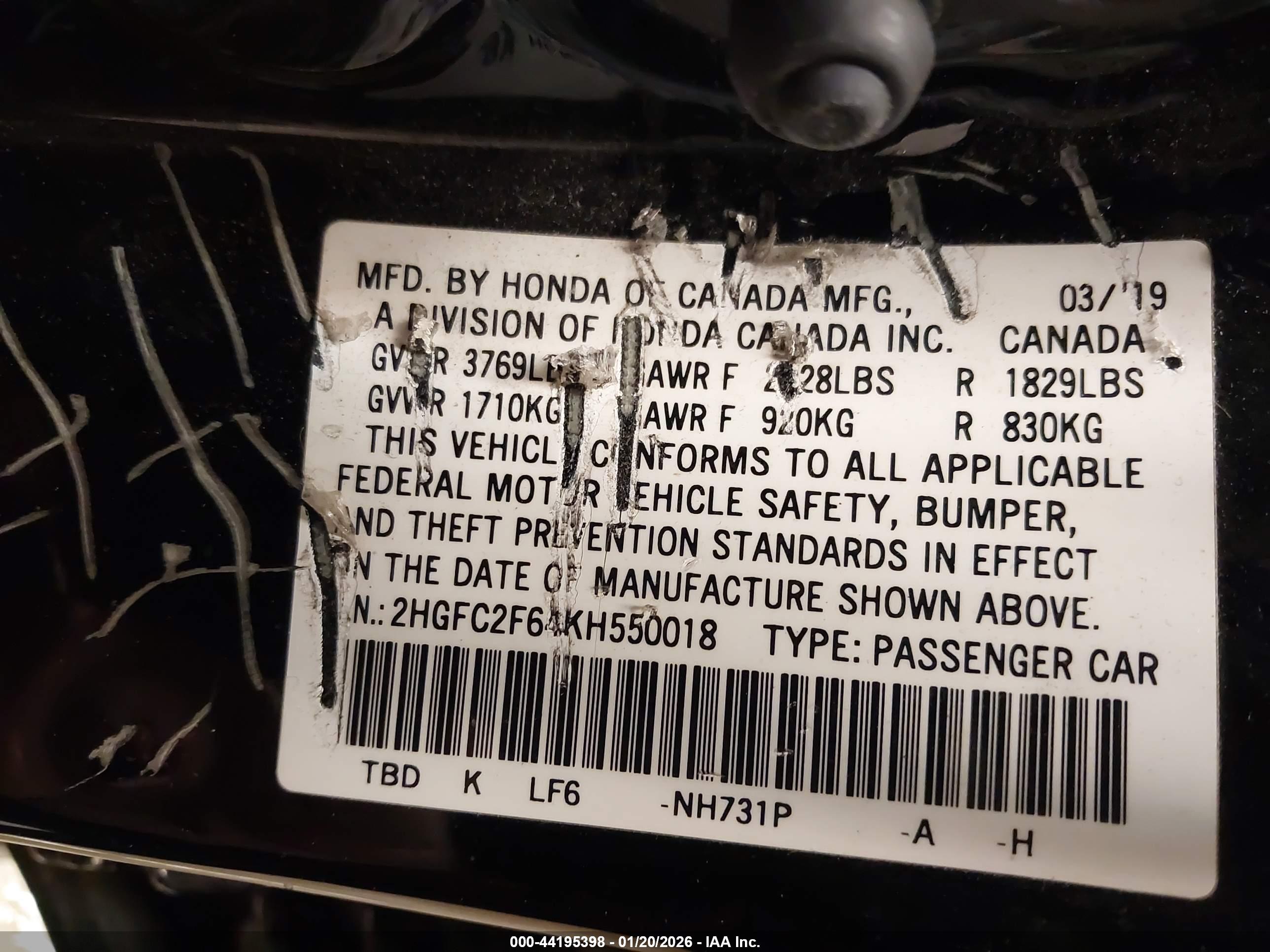 HONDA CIVIC image 9