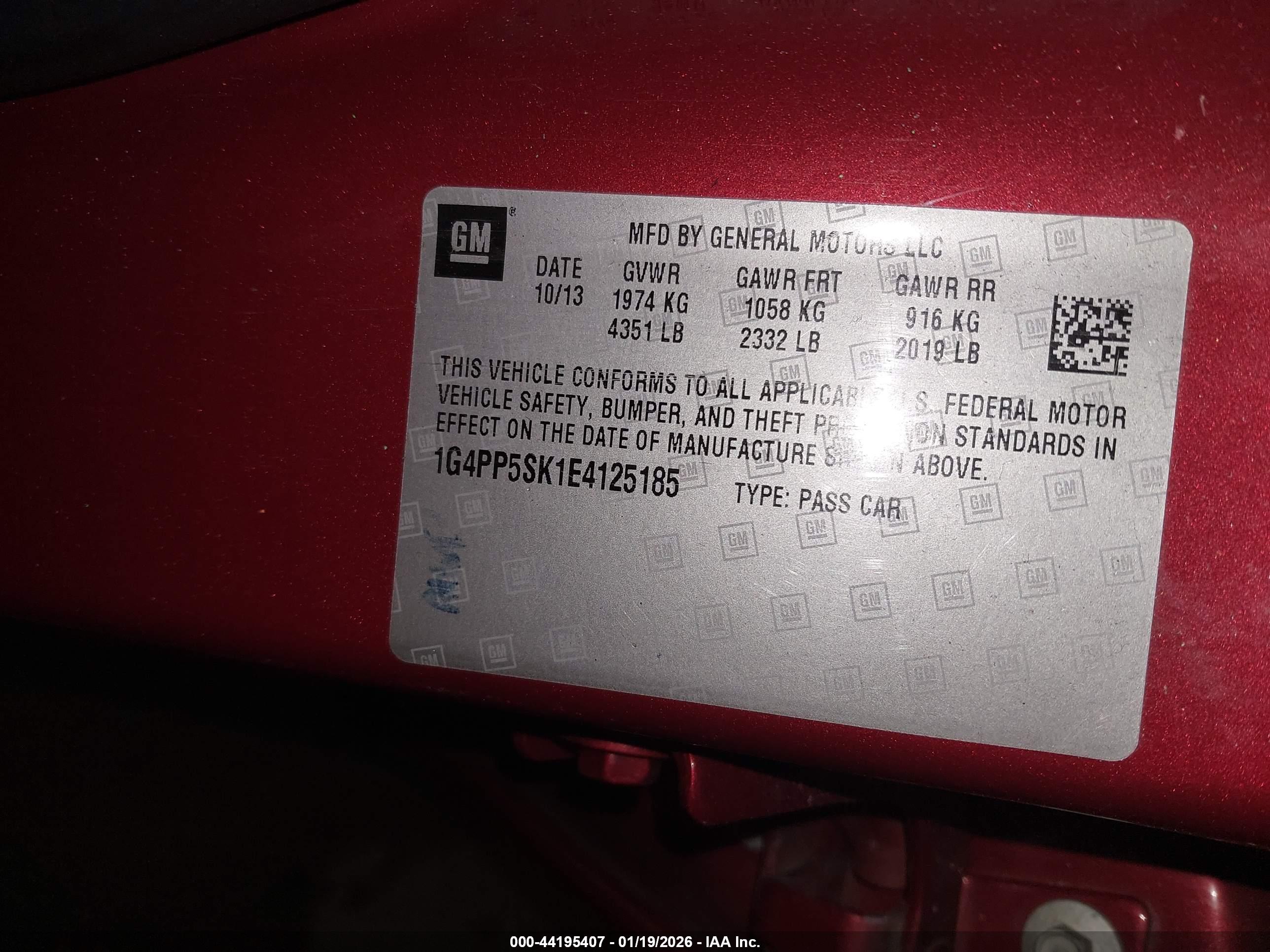 BUICK VERANO image 9