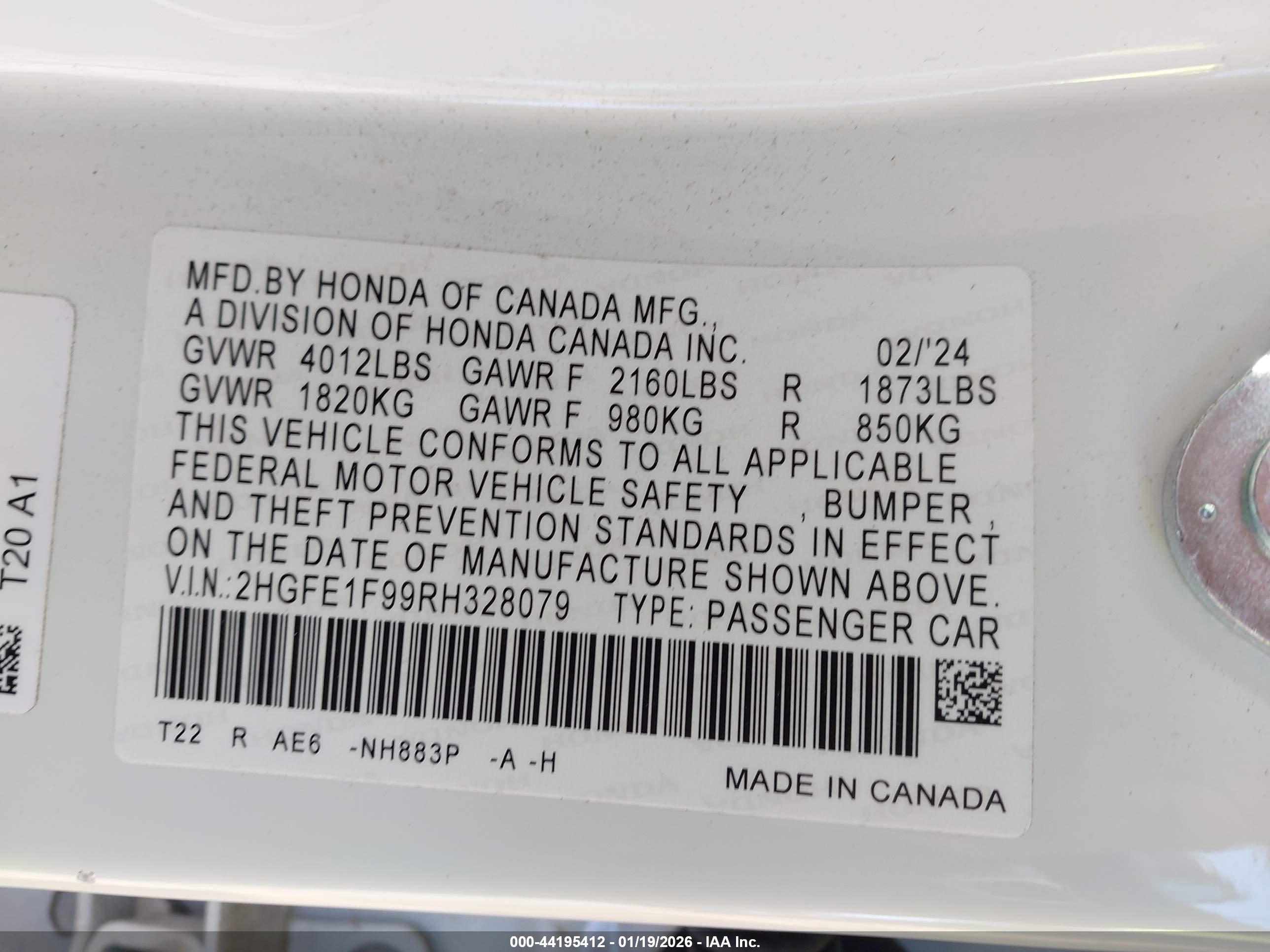HONDA CIVIC image 9