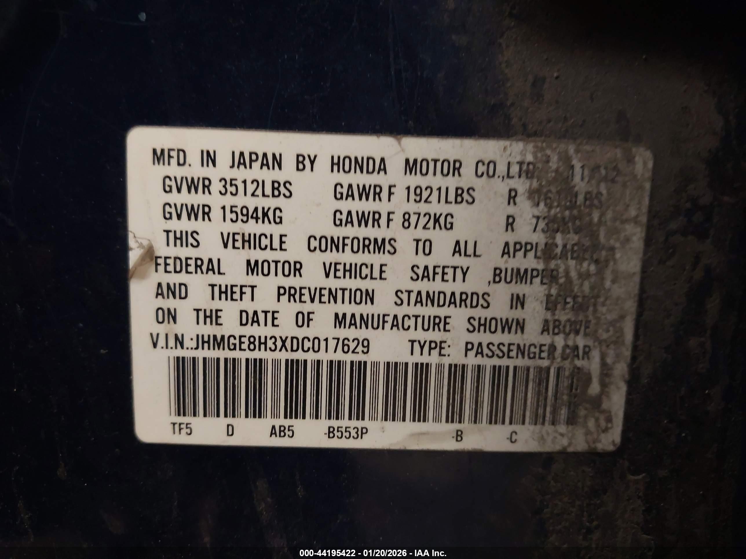 HONDA FIT image 9