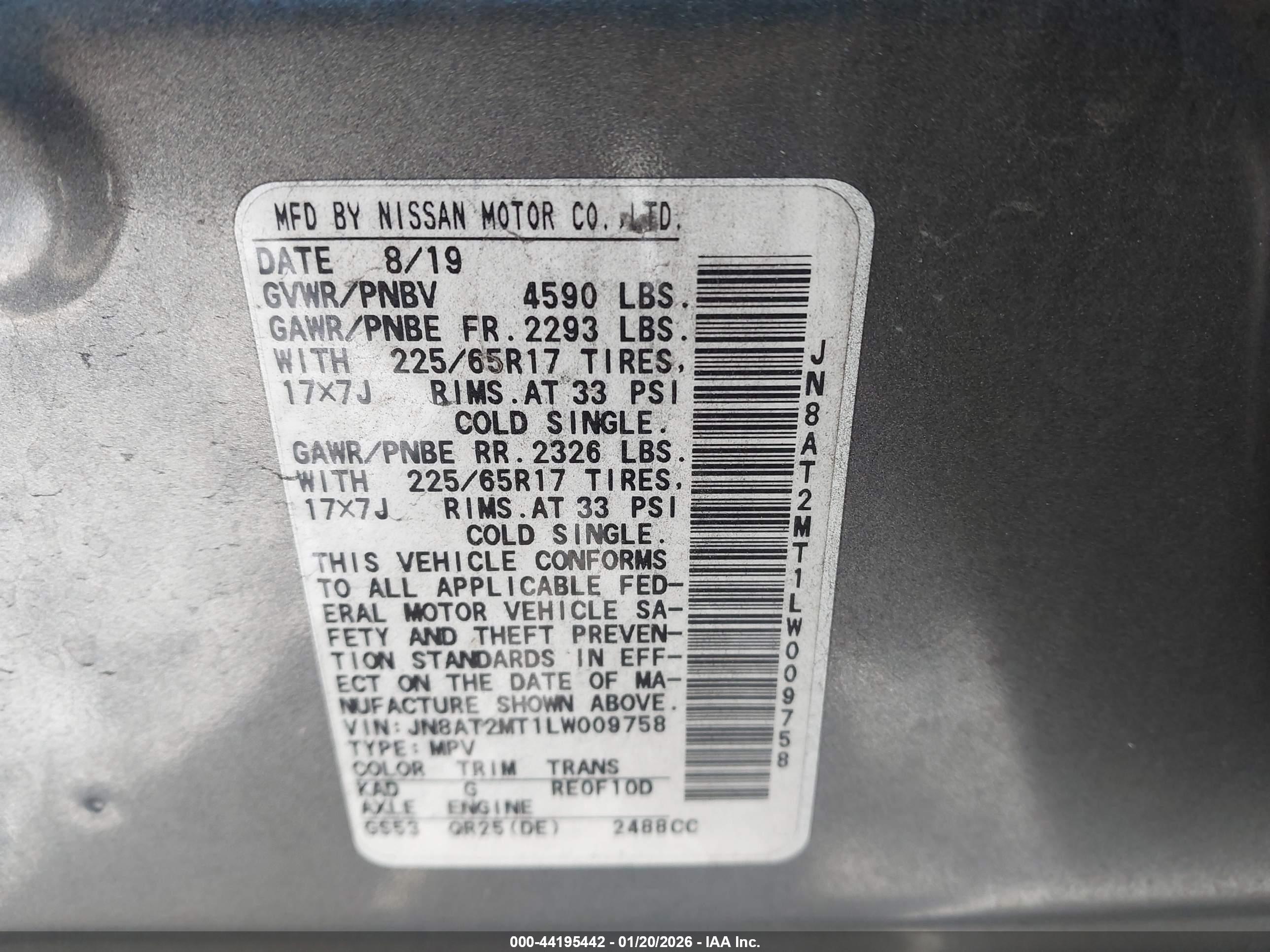 NISSAN ROGUE image 9