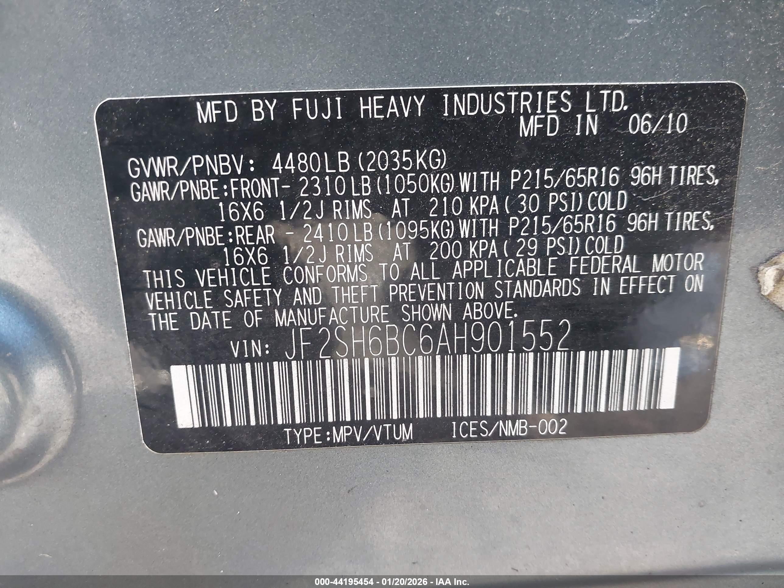 SUBARU FORESTER image 9