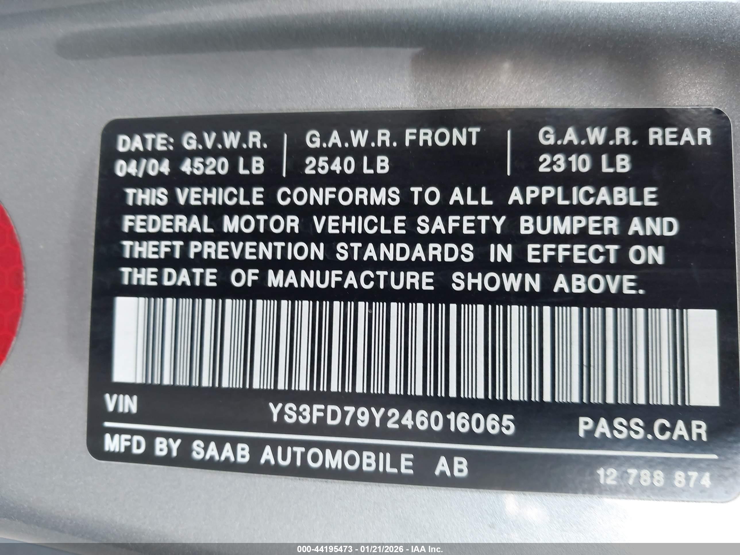 SAAB 9-3 image 9