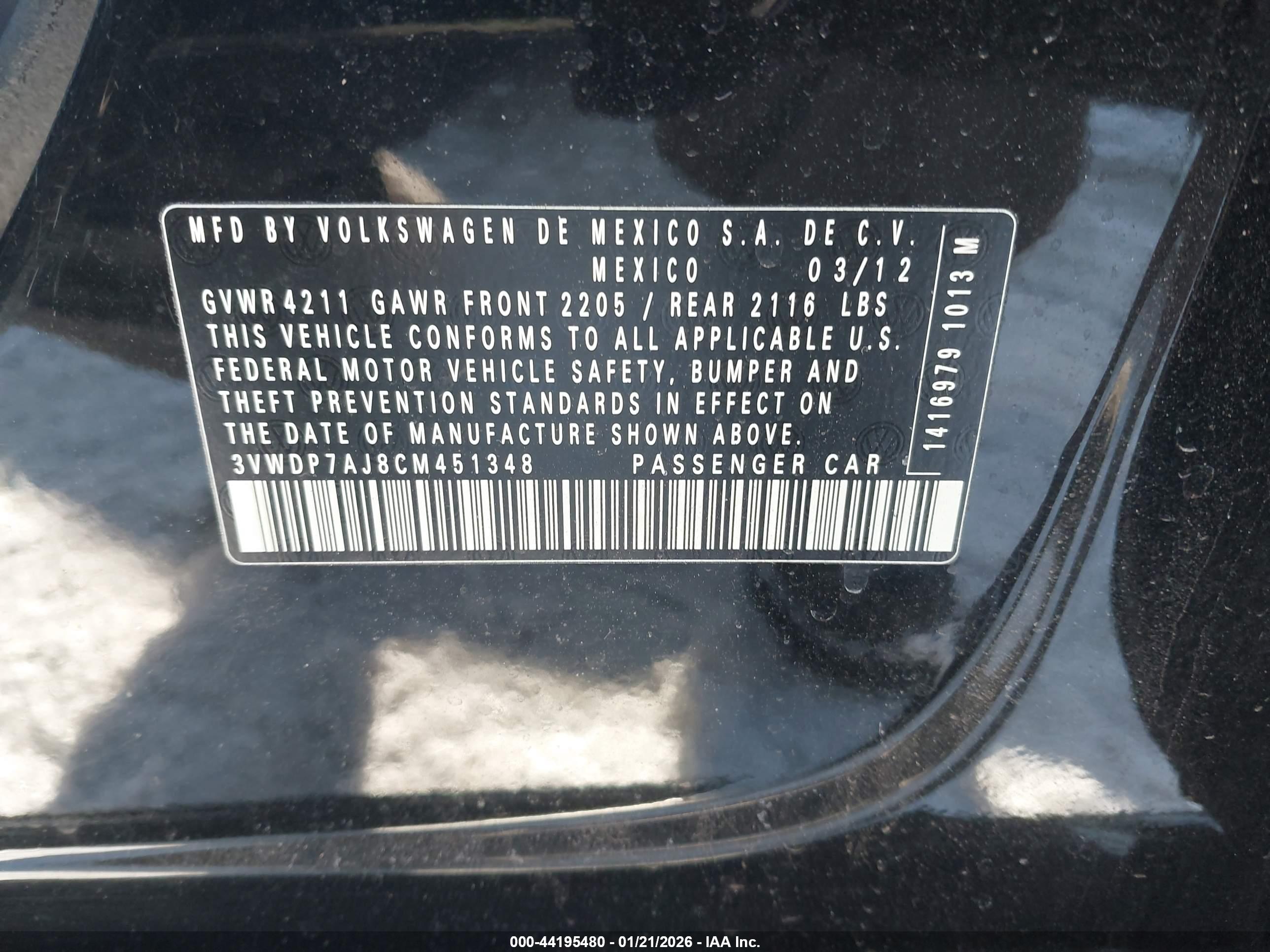 VOLKSWAGEN JETTA image 9
