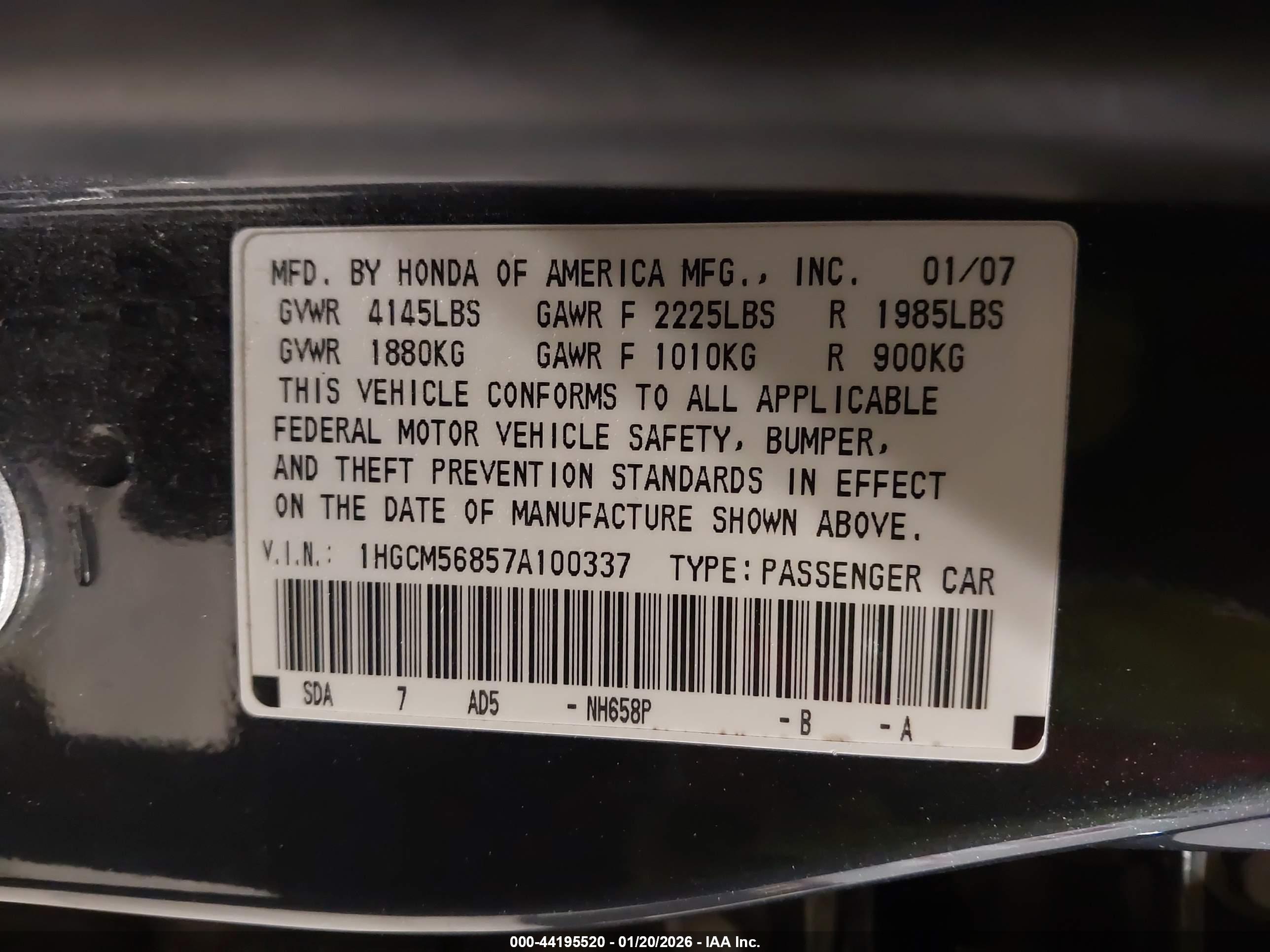 HONDA ACCORD image 9