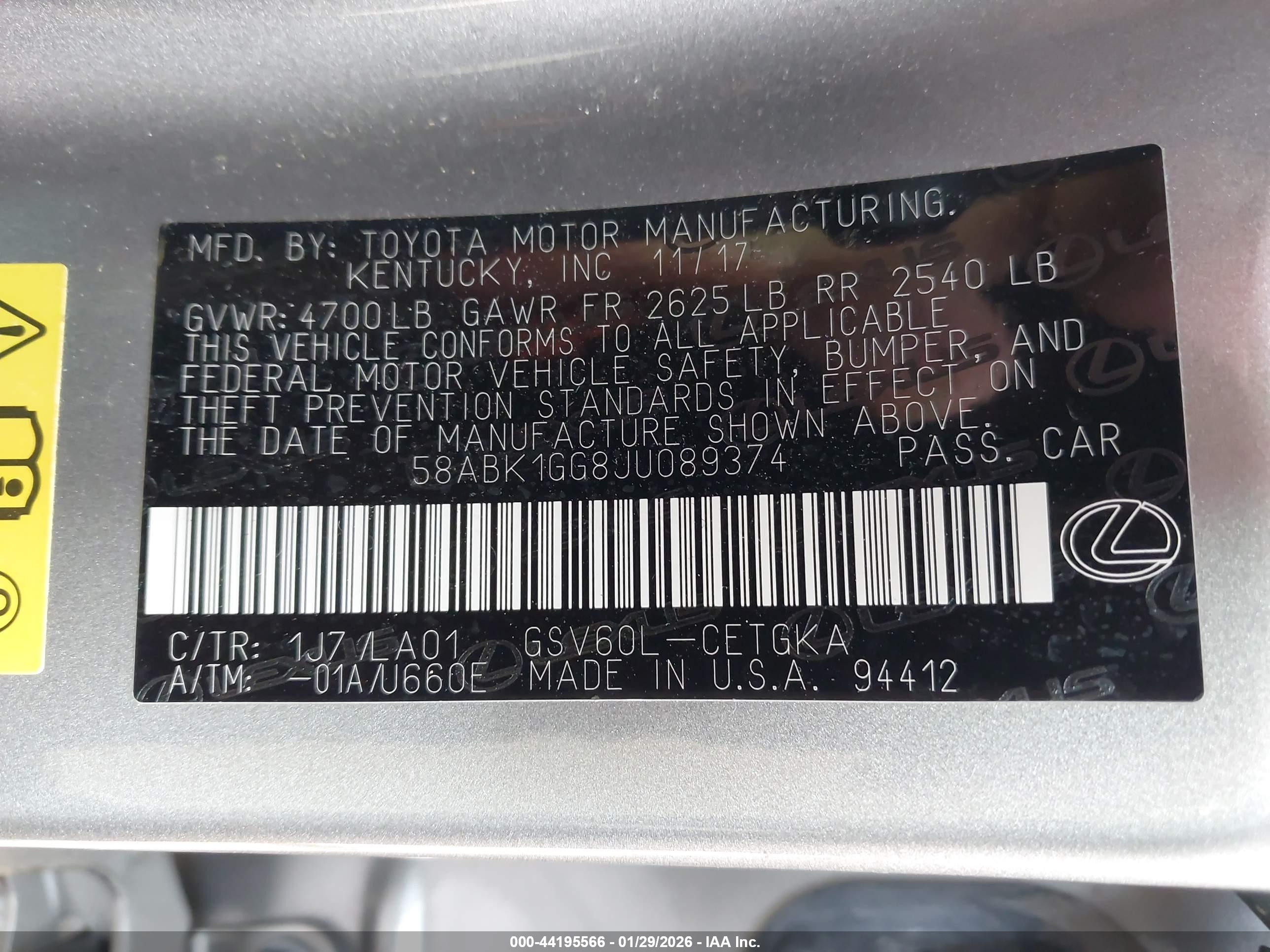 LEXUS ES image 9