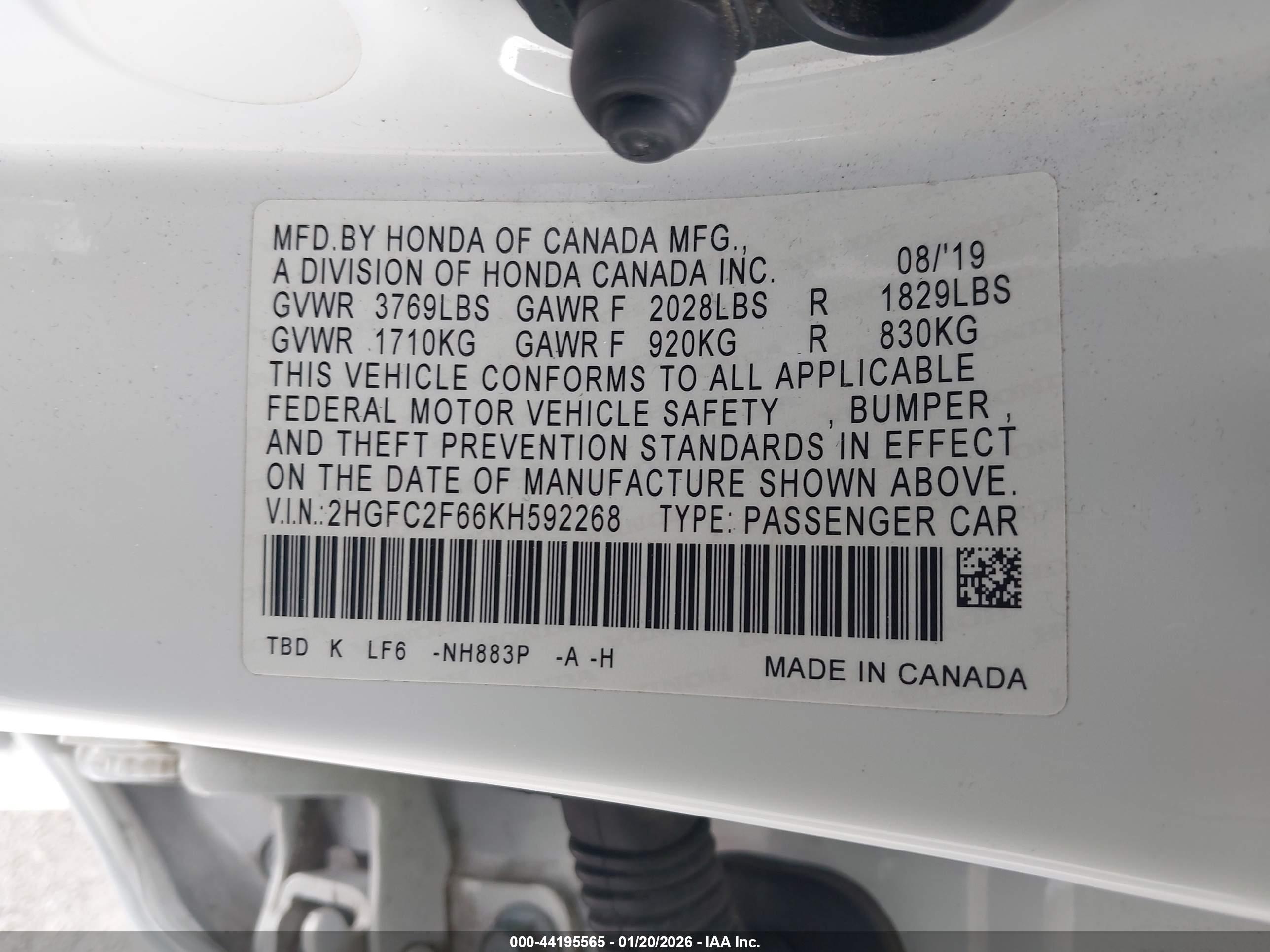 HONDA CIVIC image 9