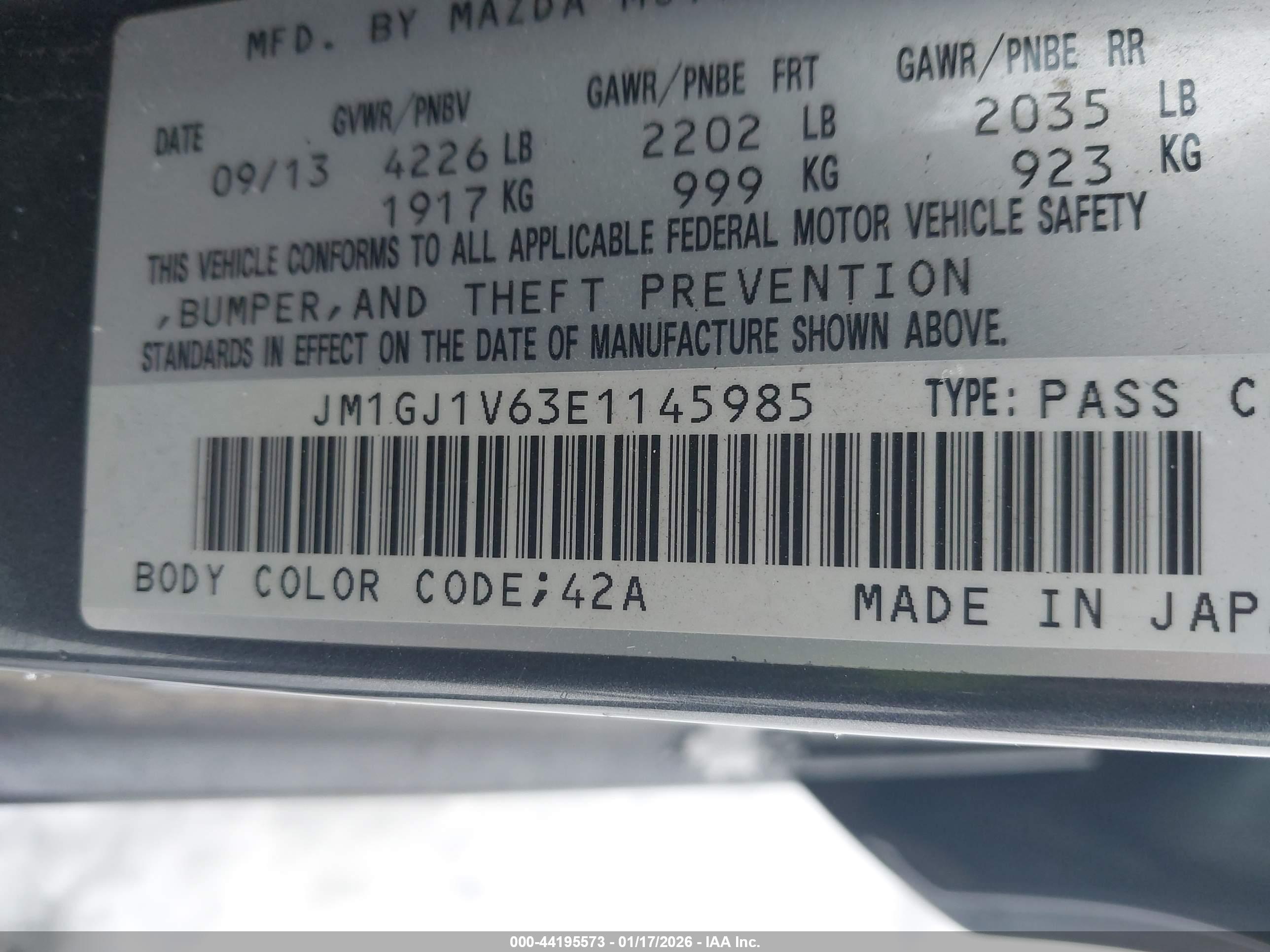 MAZDA MAZDA6 image 9