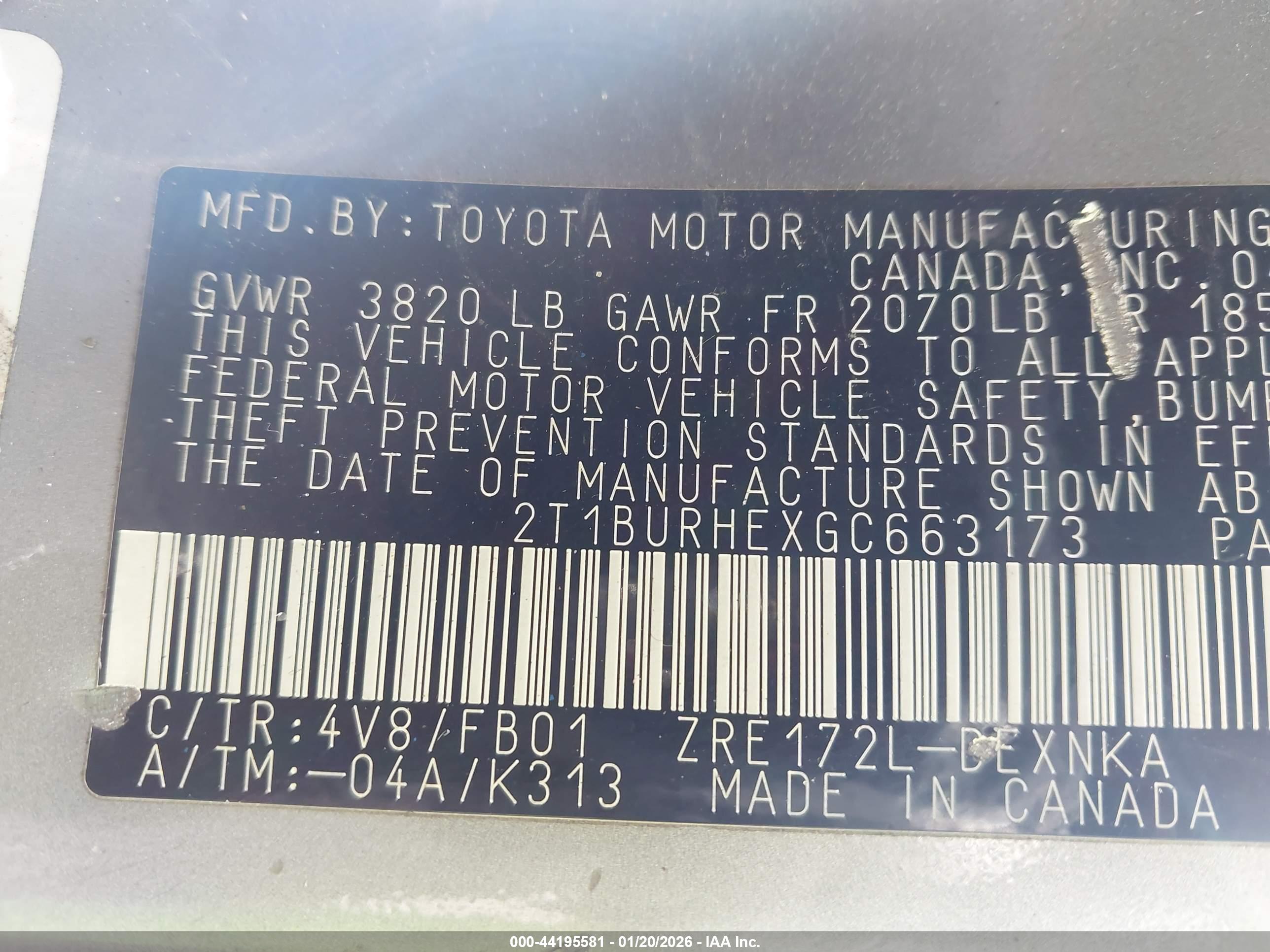 TOYOTA COROLLA image 9