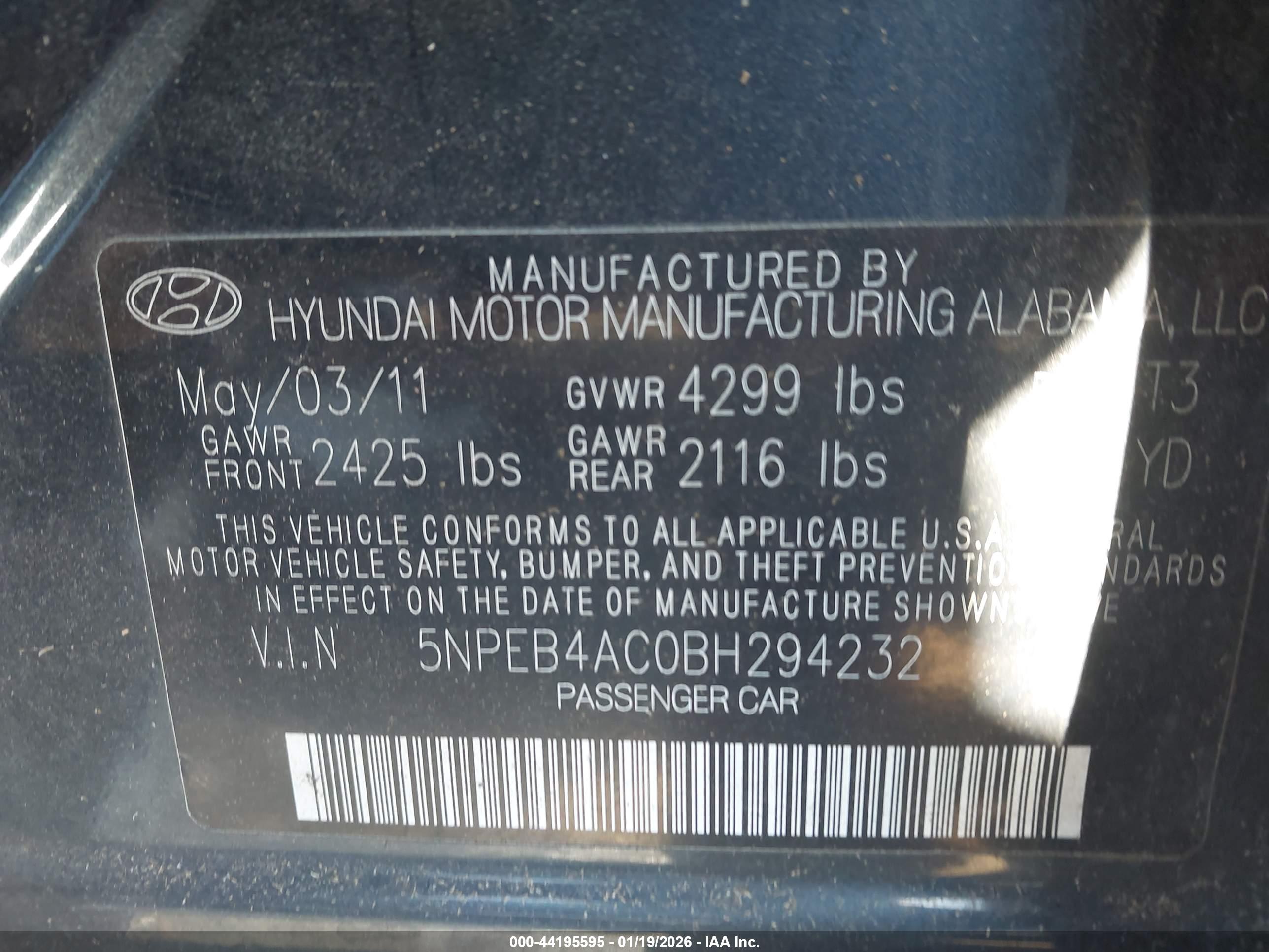 HYUNDAI SONATA image 9