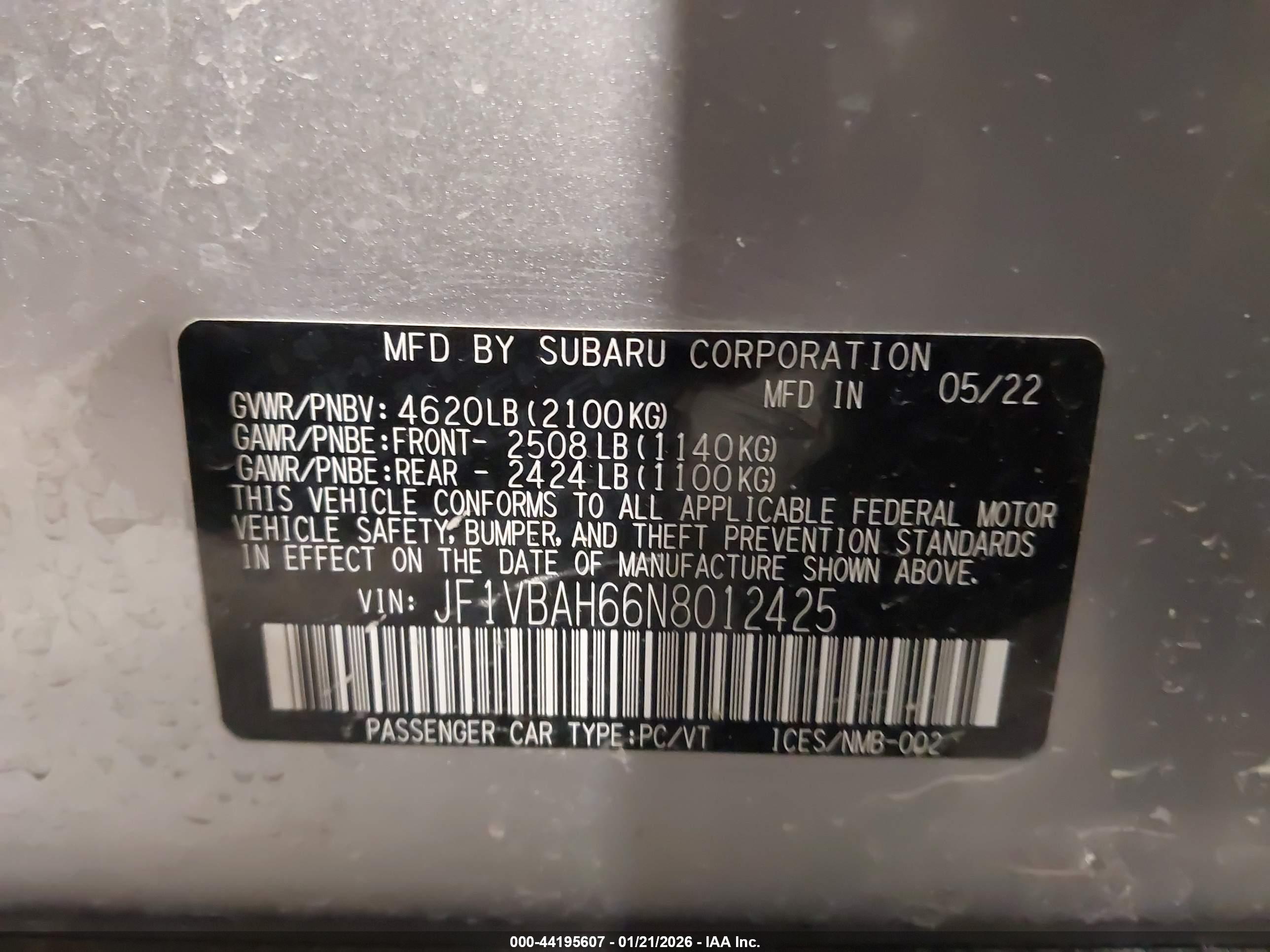 SUBARU WRX image 9