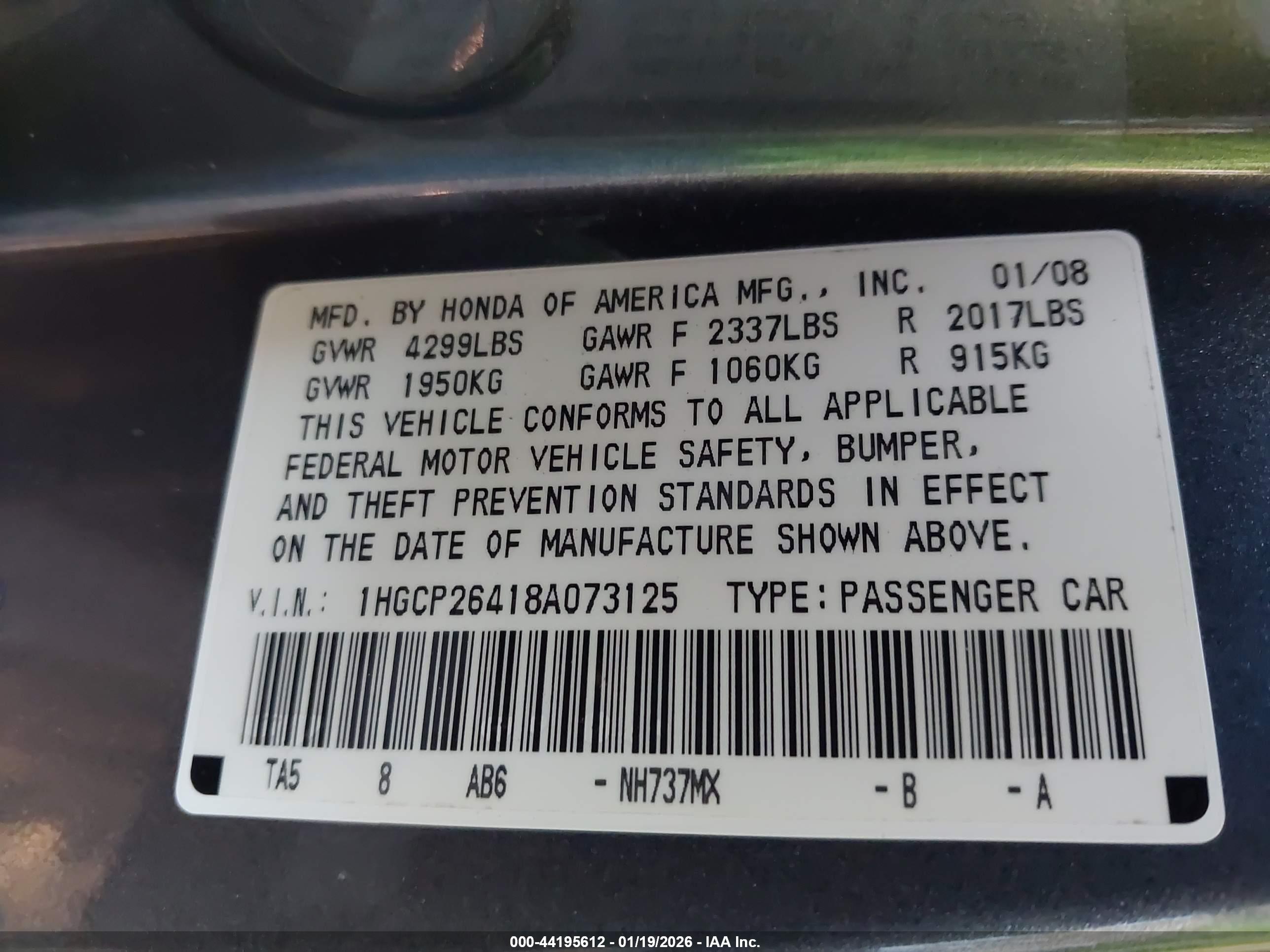 HONDA ACCORD image 9