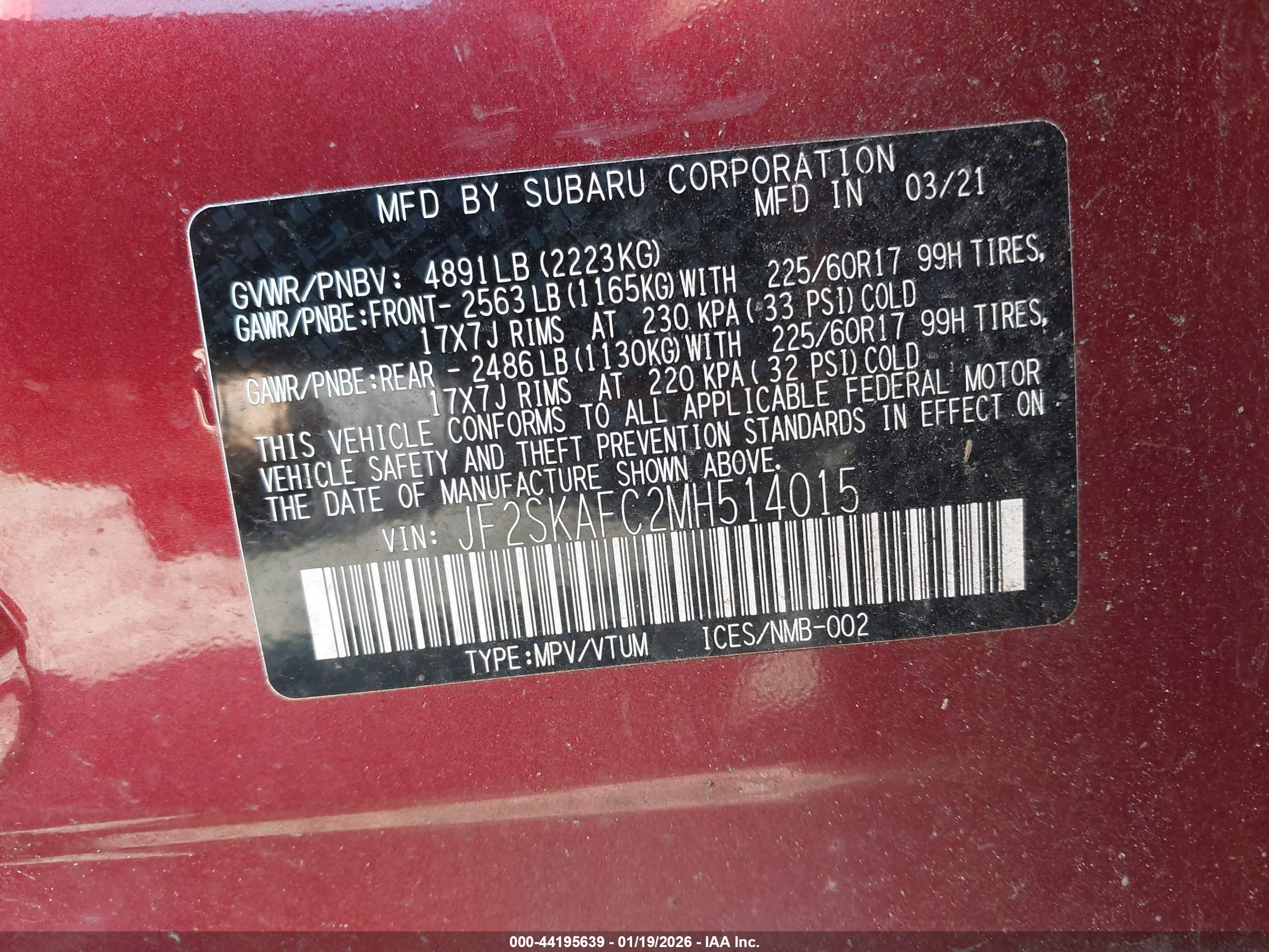 SUBARU FORESTER image 9