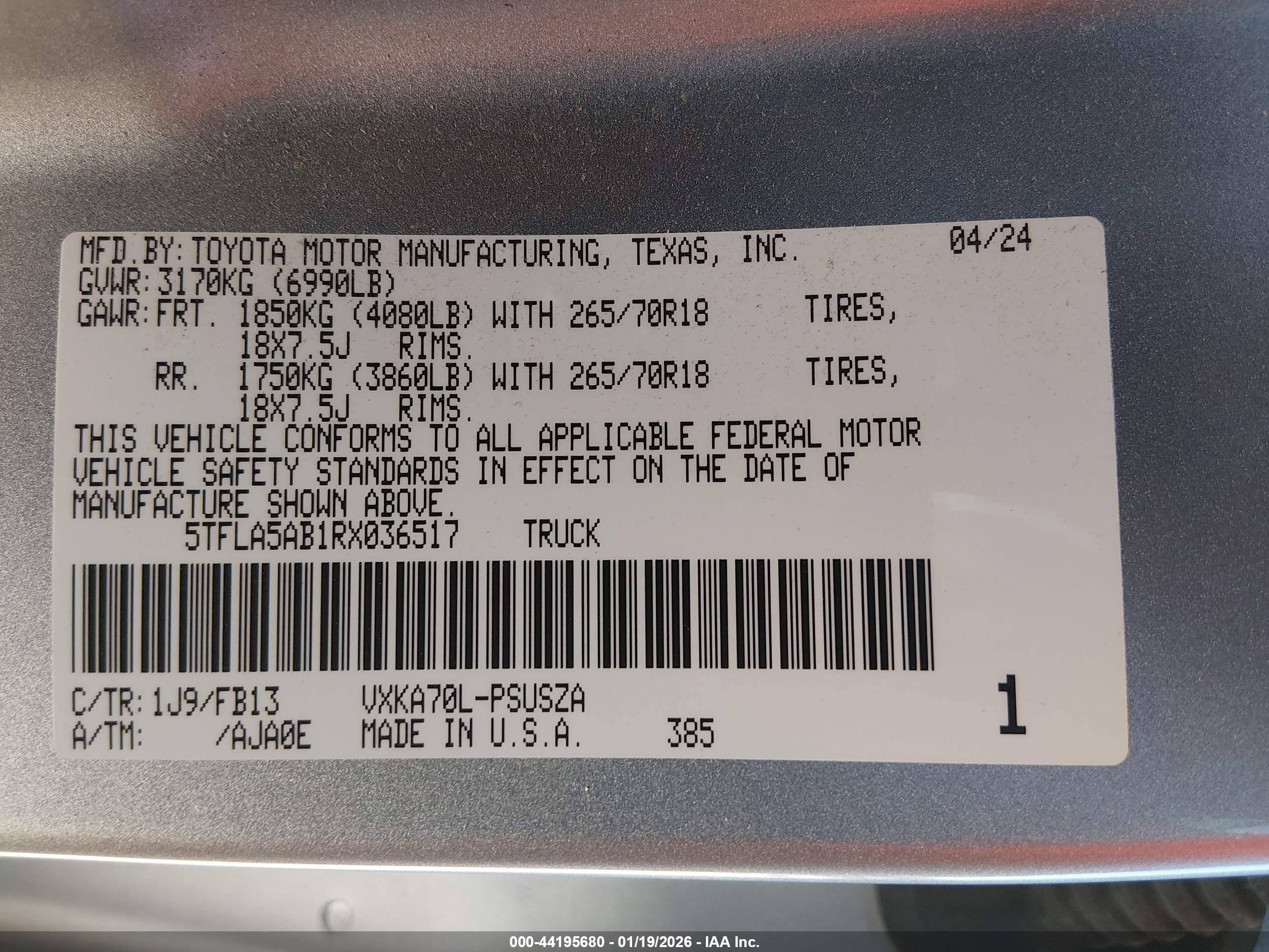 TOYOTA TUNDRA image 9