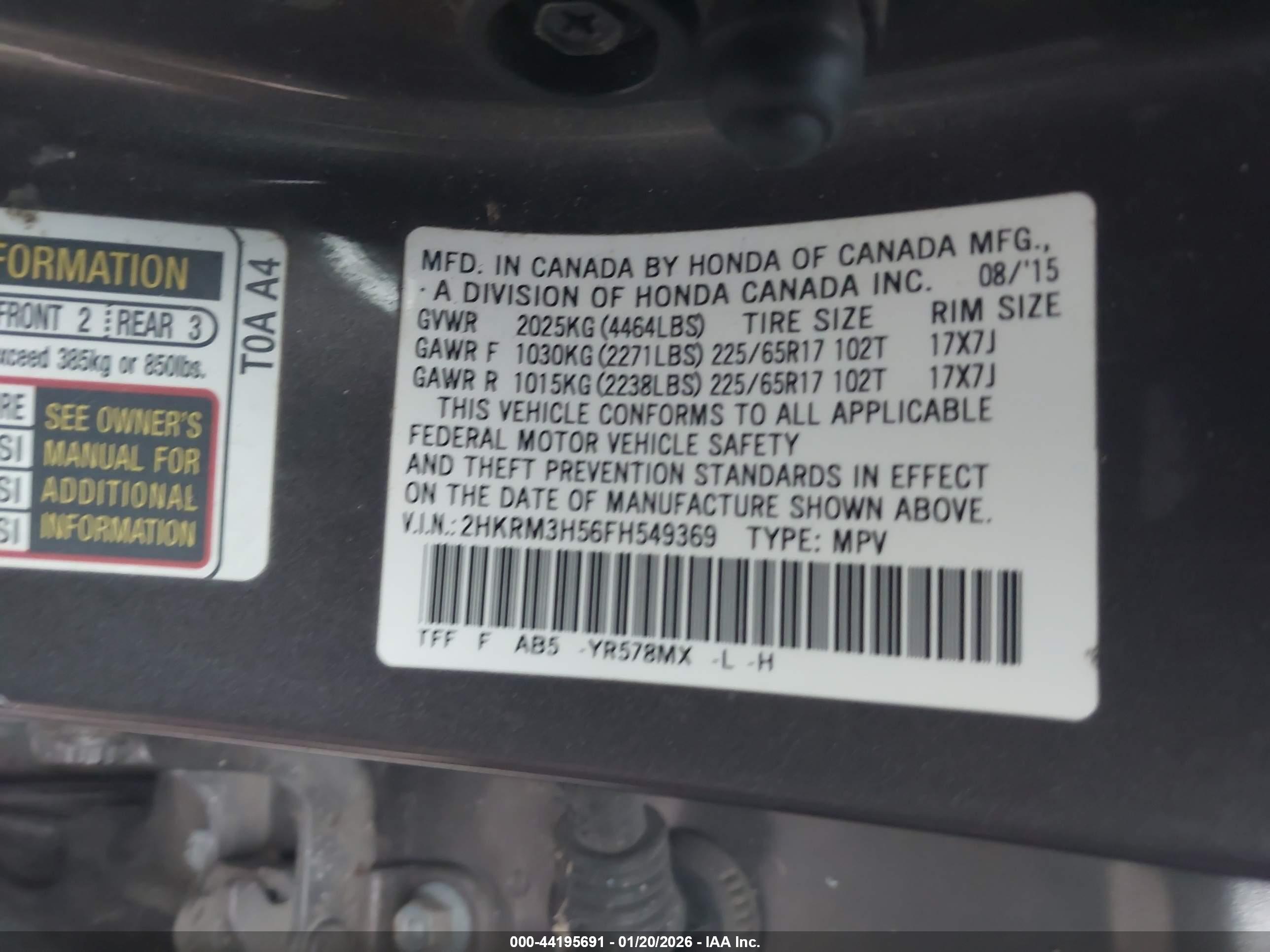 HONDA CR-V image 9