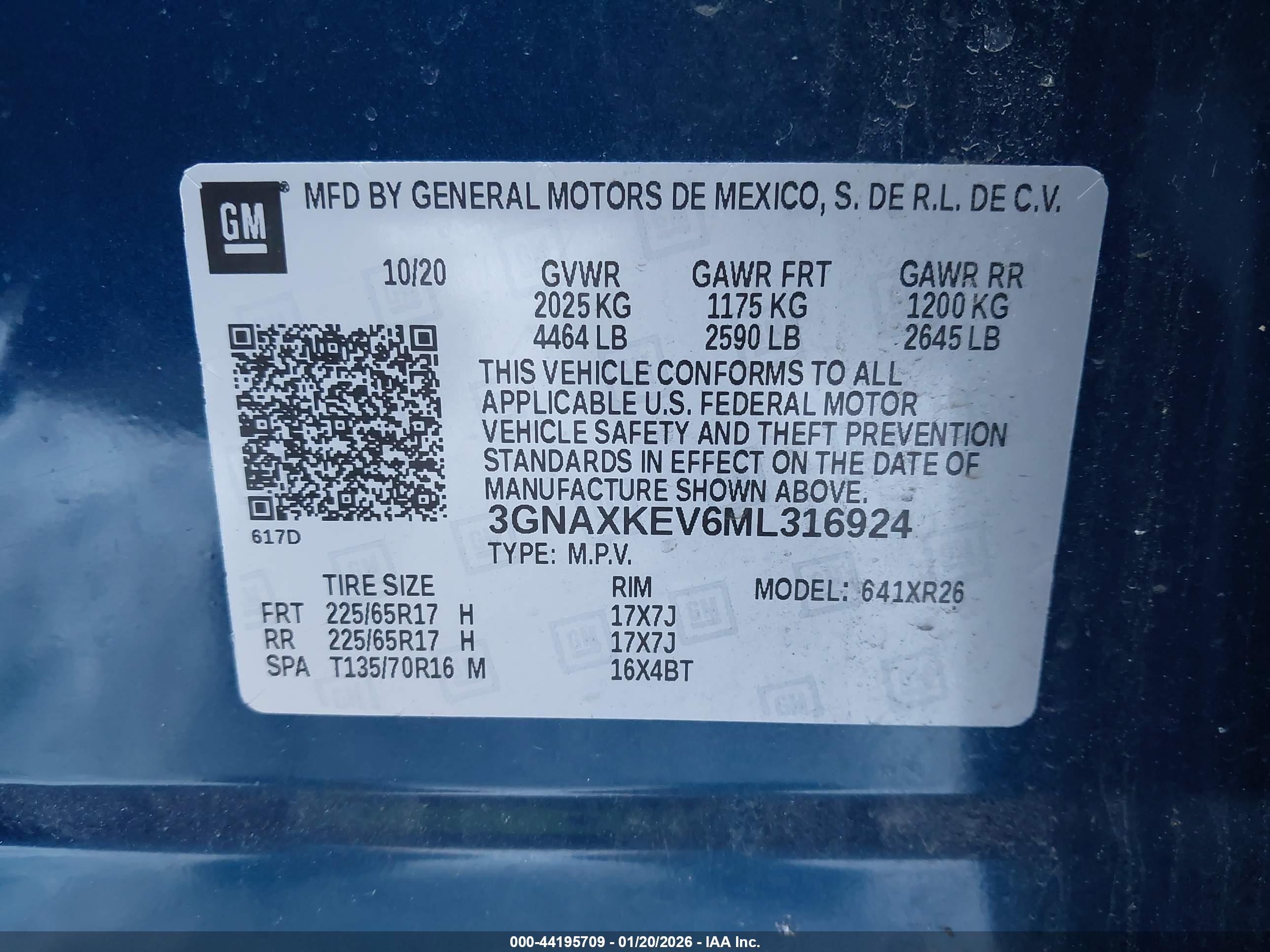 CHEVROLET EQUINOX image 9