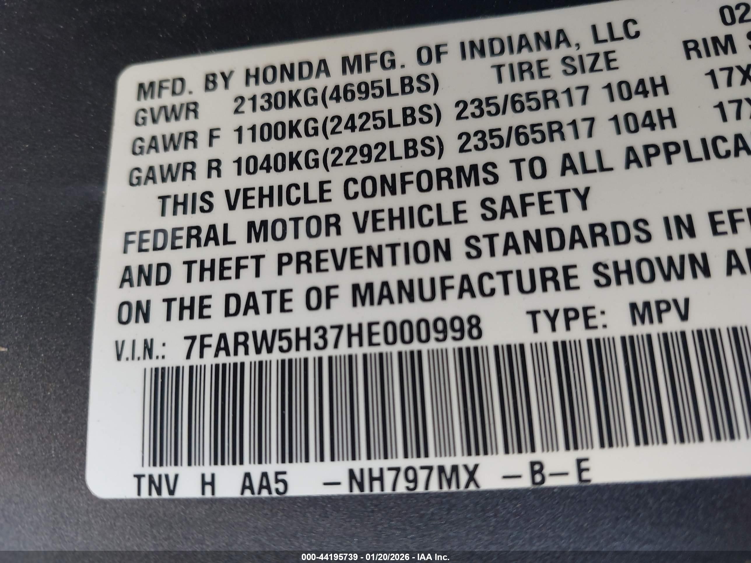 HONDA CR-V image 9