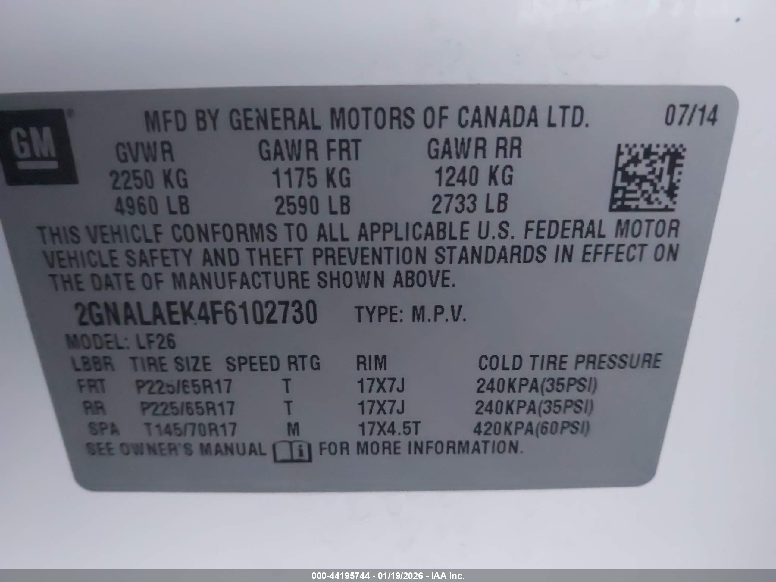 CHEVROLET EQUINOX image 9