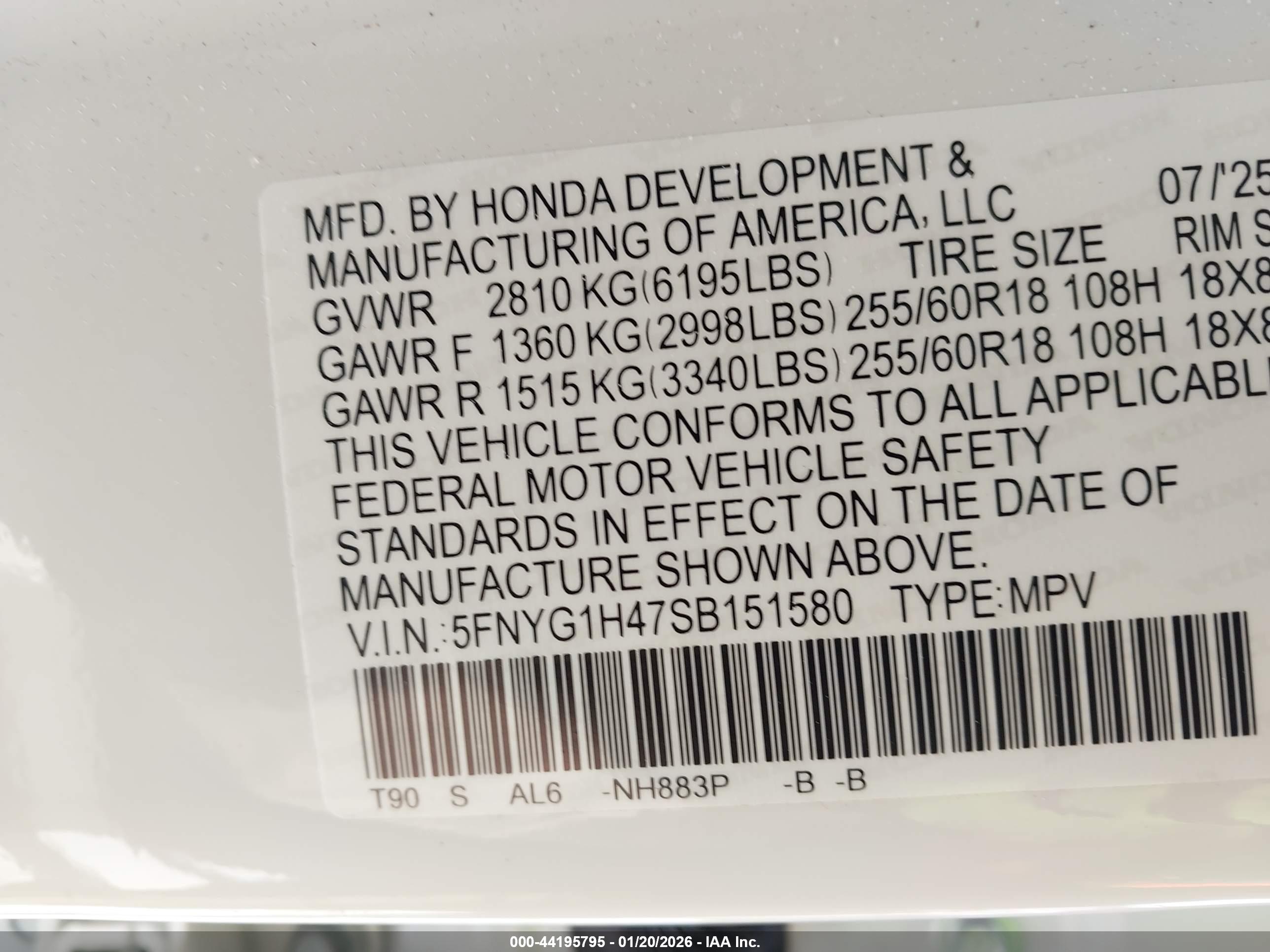 HONDA PILOT image 9