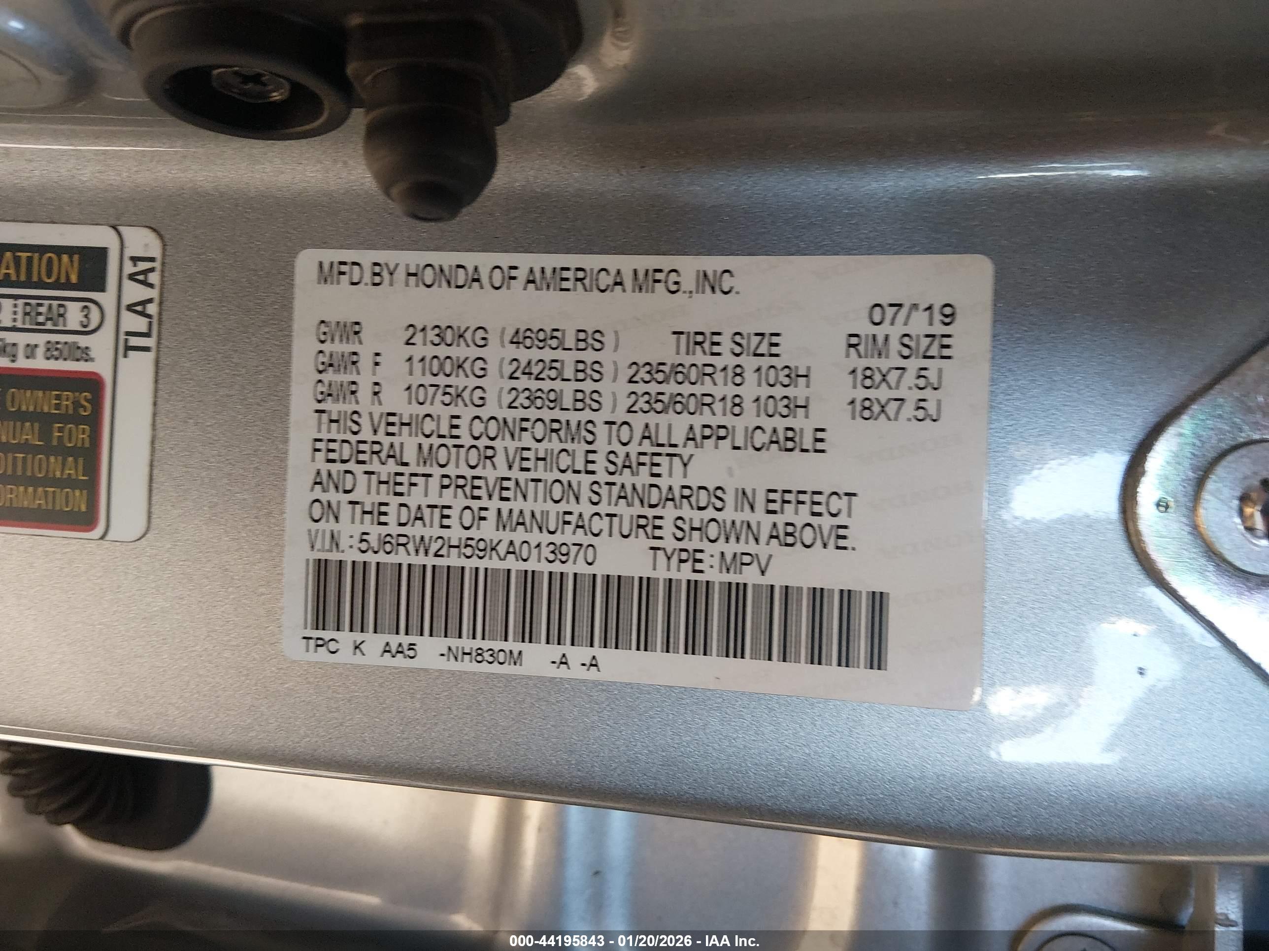 HONDA CR-V image 9