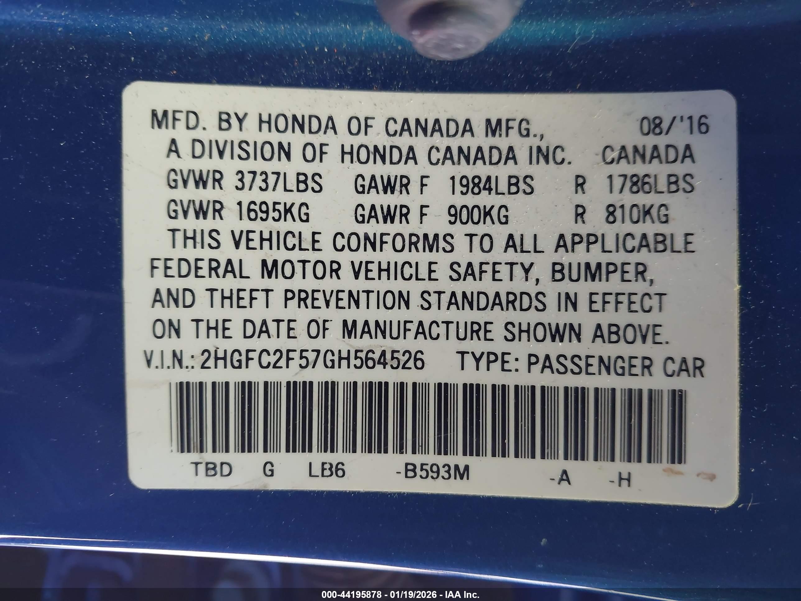 HONDA CIVIC image 9