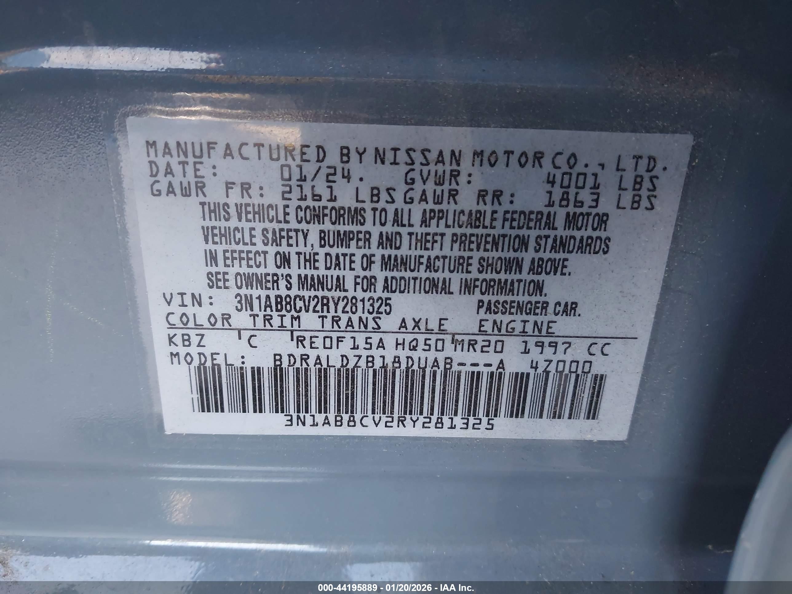 NISSAN SENTRA image 9