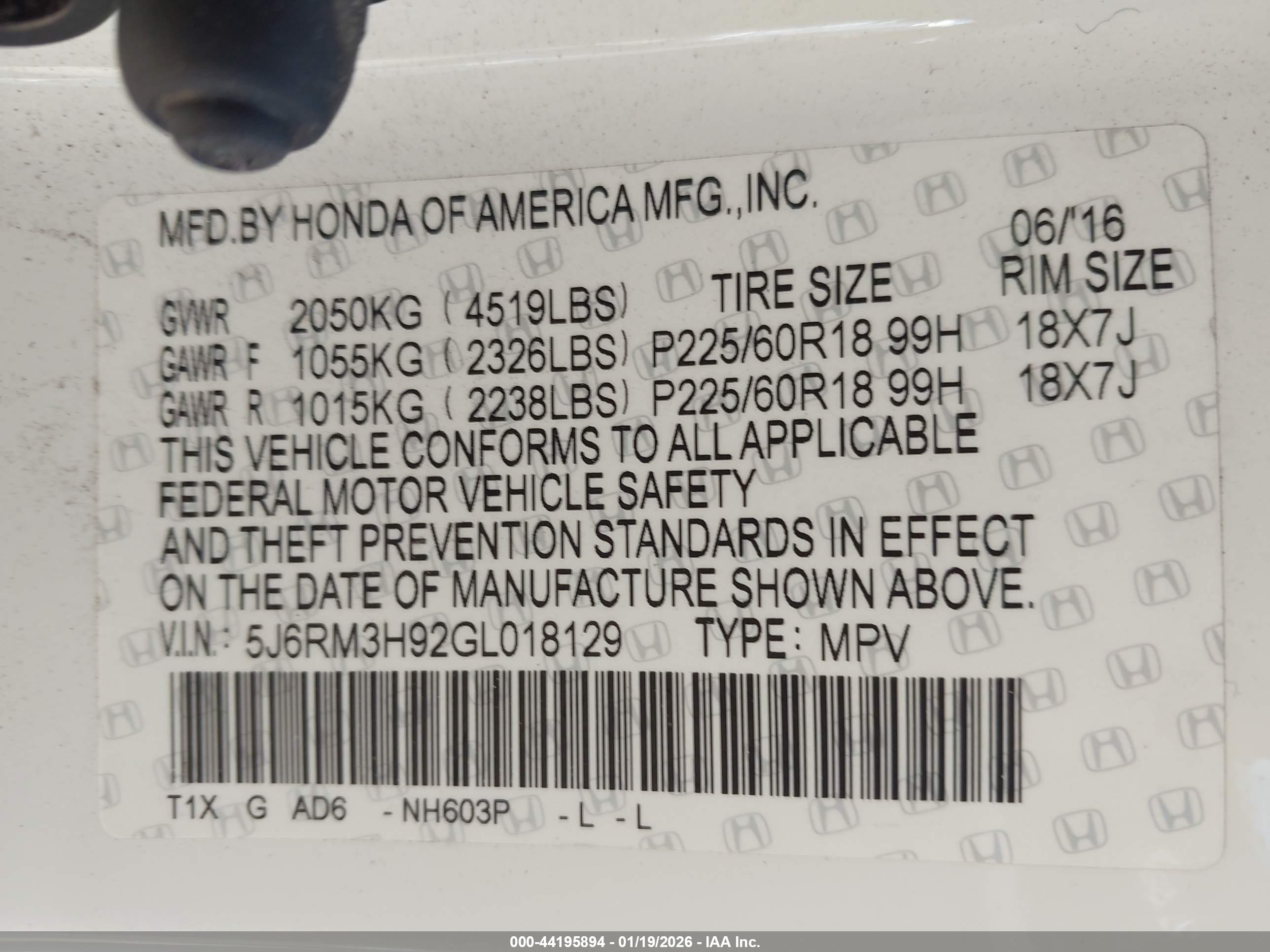 HONDA CR-V image 9