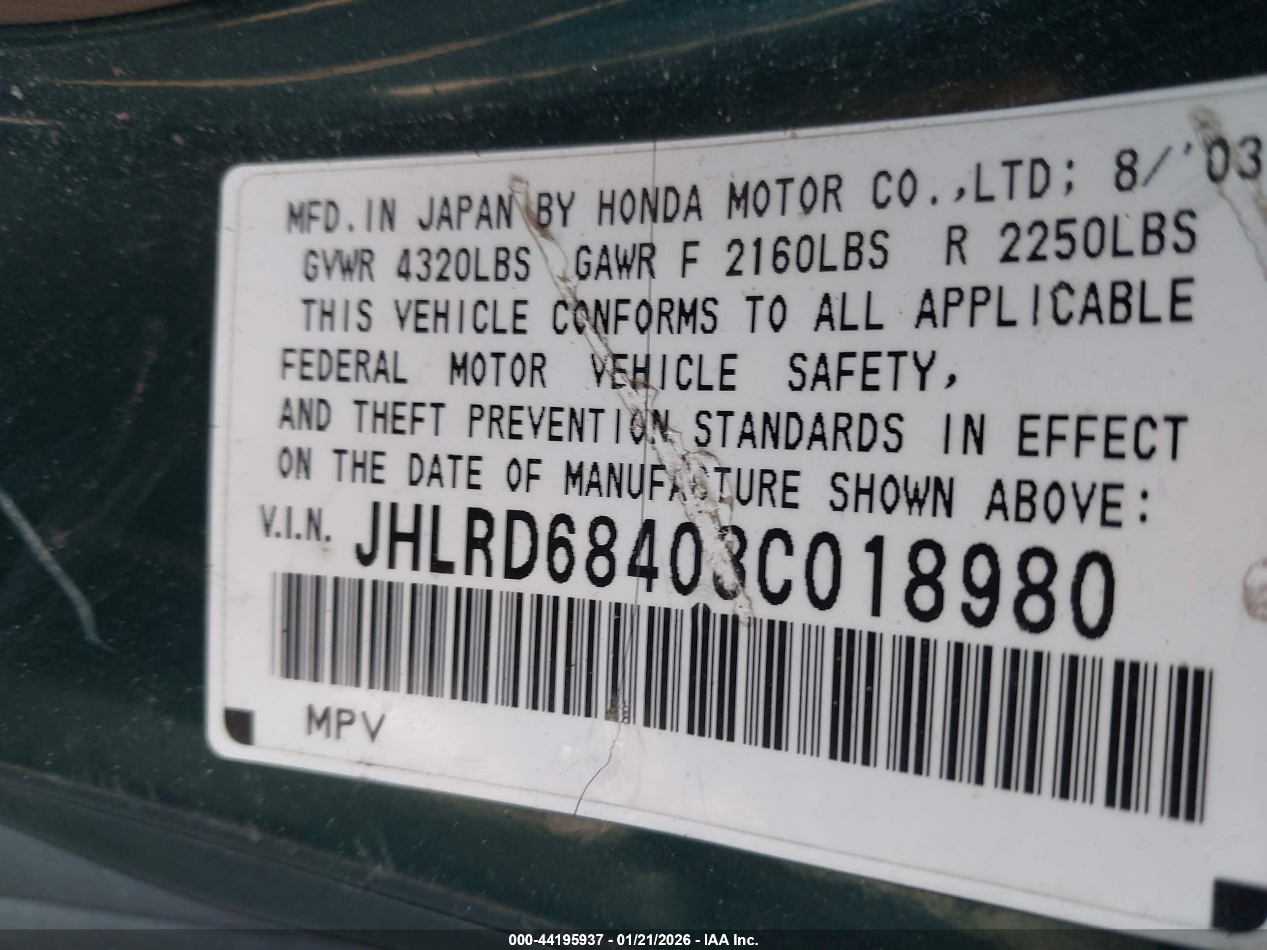 HONDA CR-V image 9