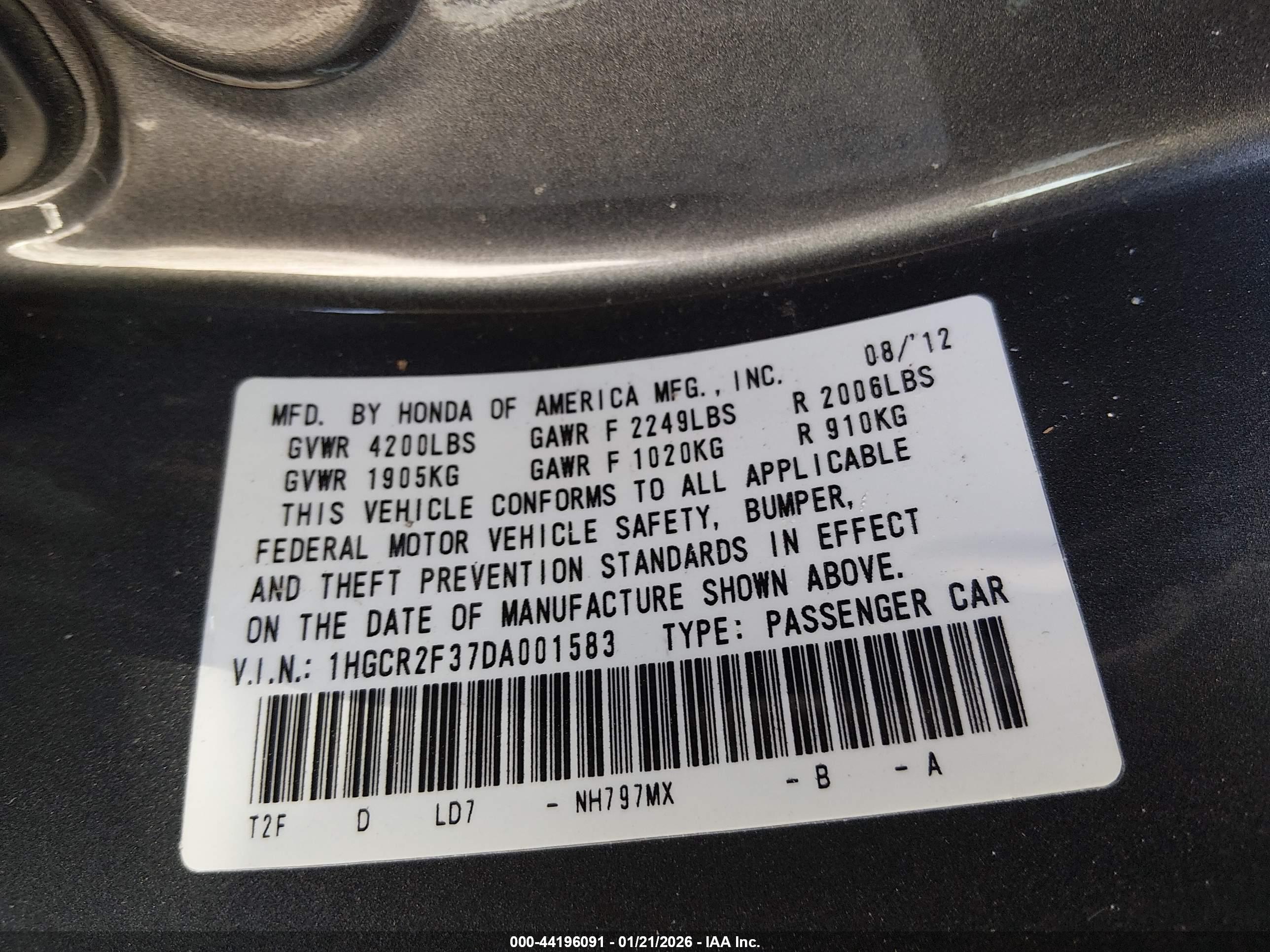 HONDA ACCORD image 9
