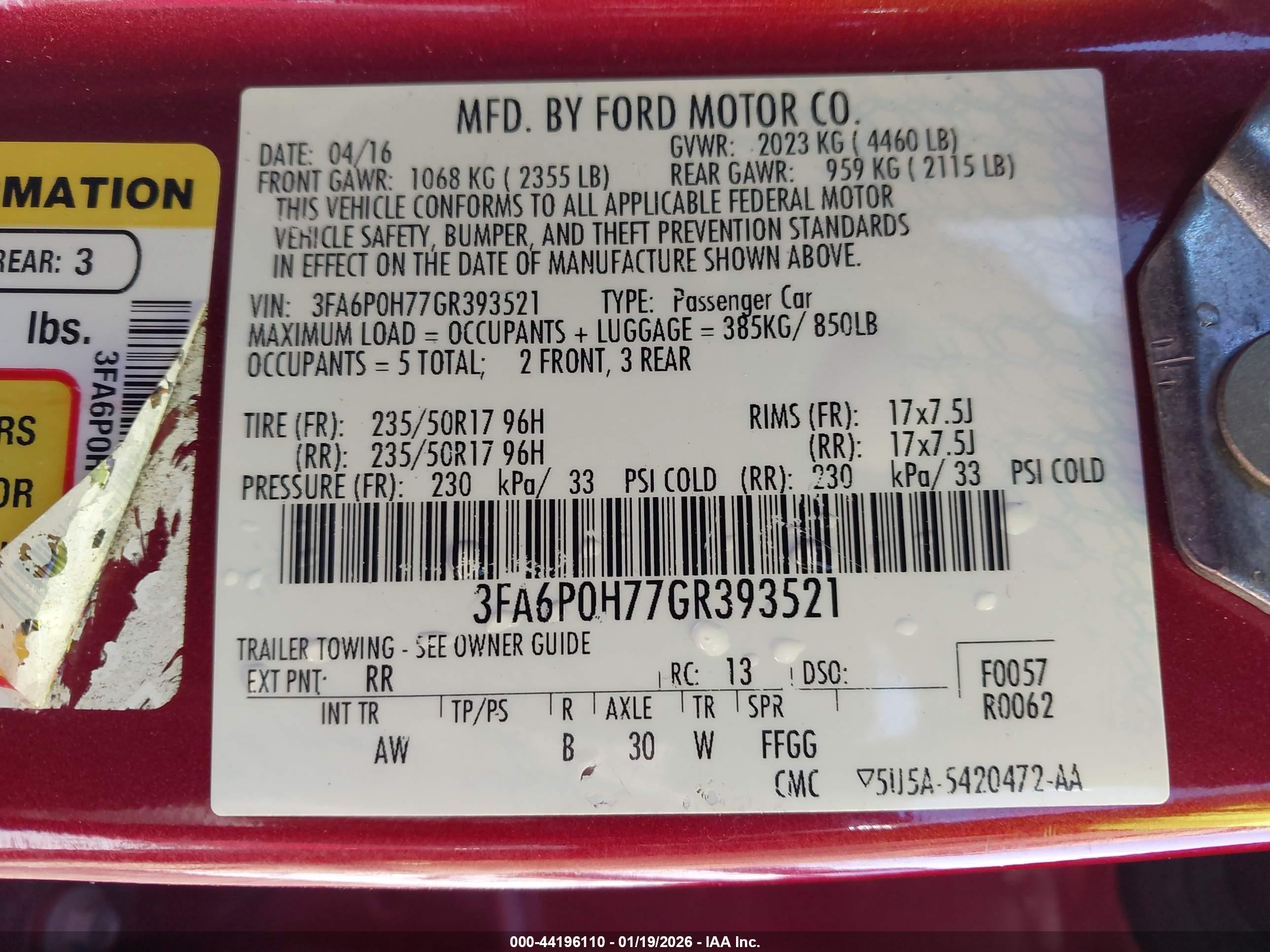 FORD FUSION image 9