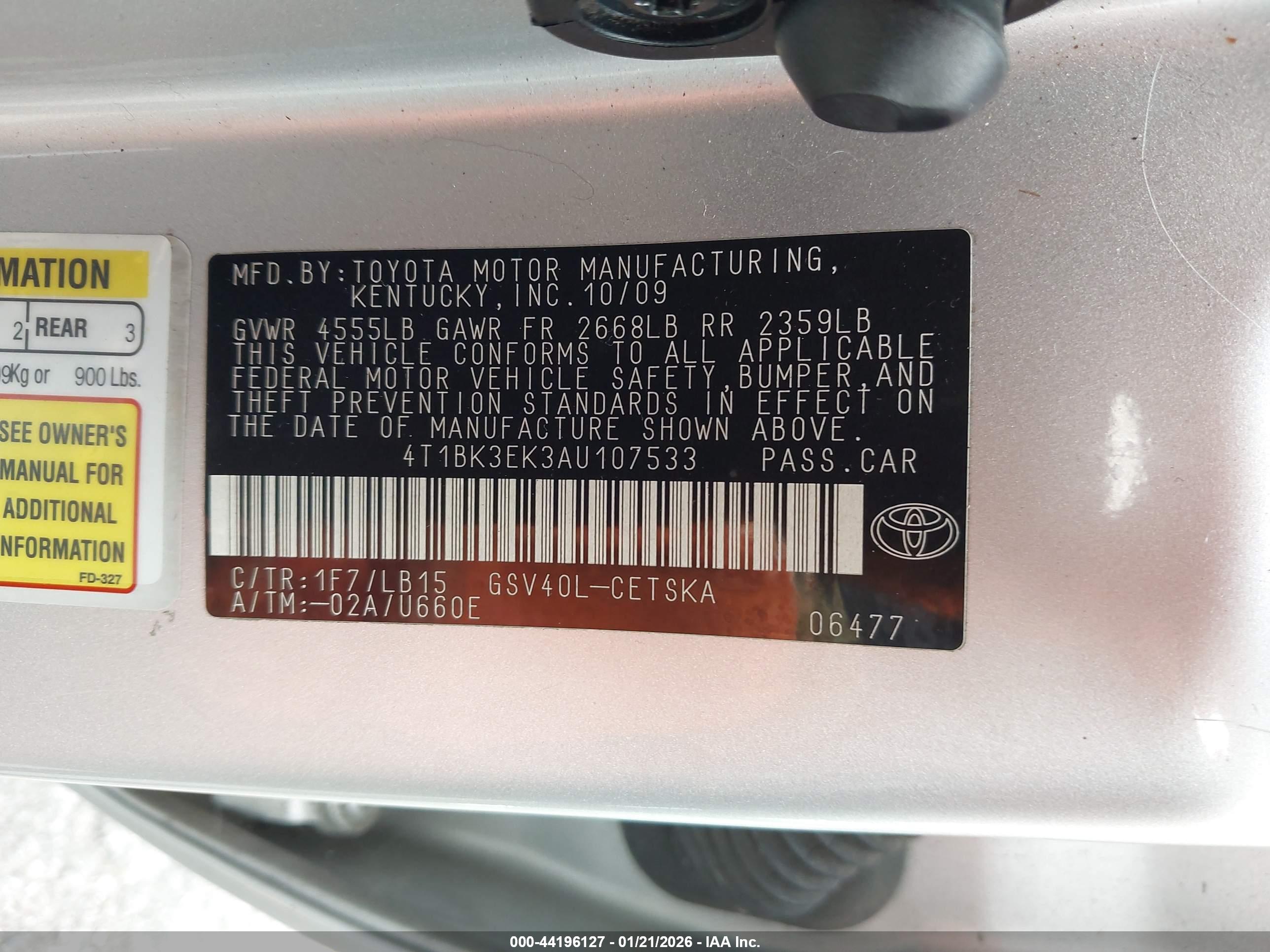 TOYOTA CAMRY image 9