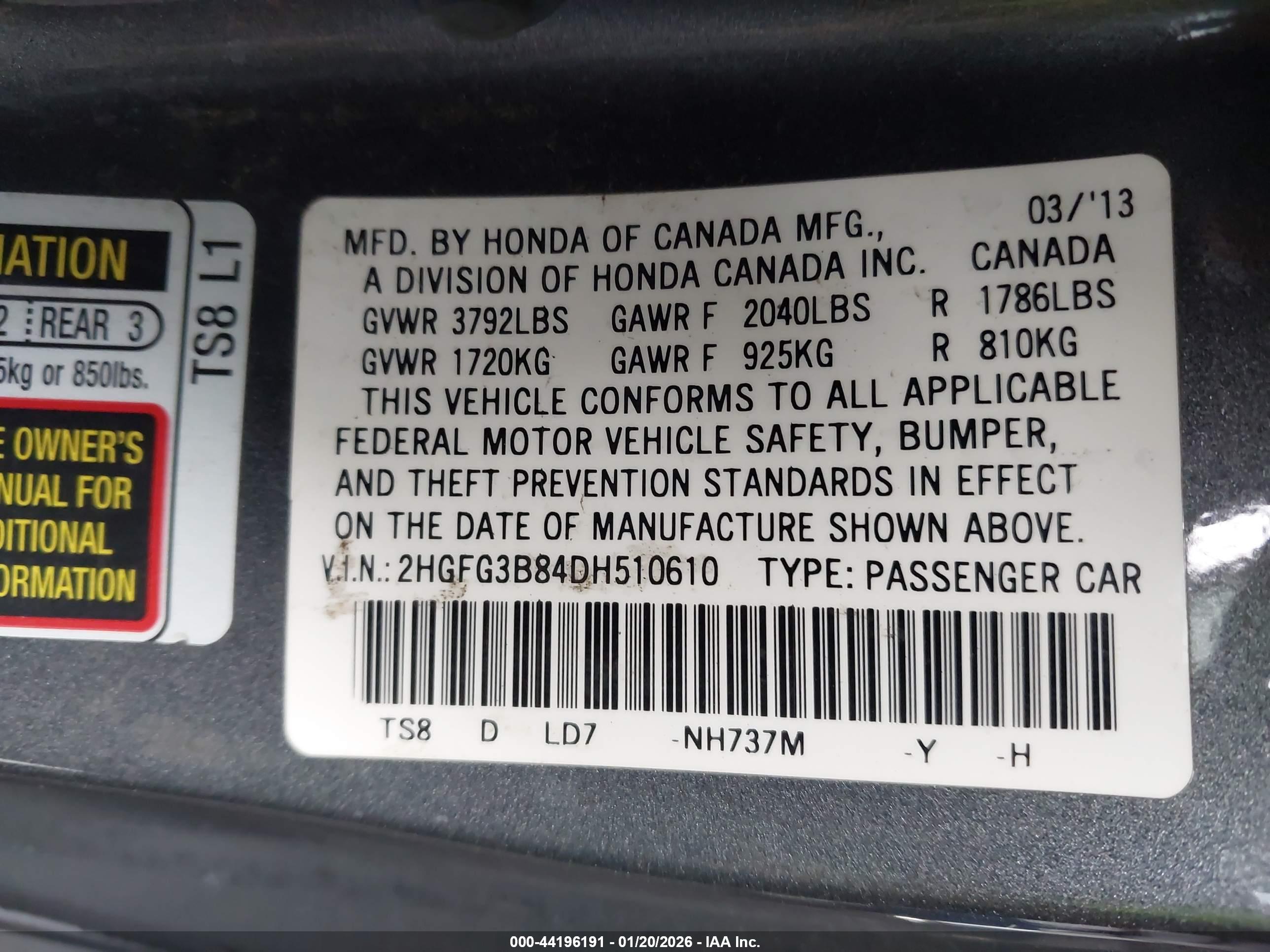 HONDA CIVIC image 9
