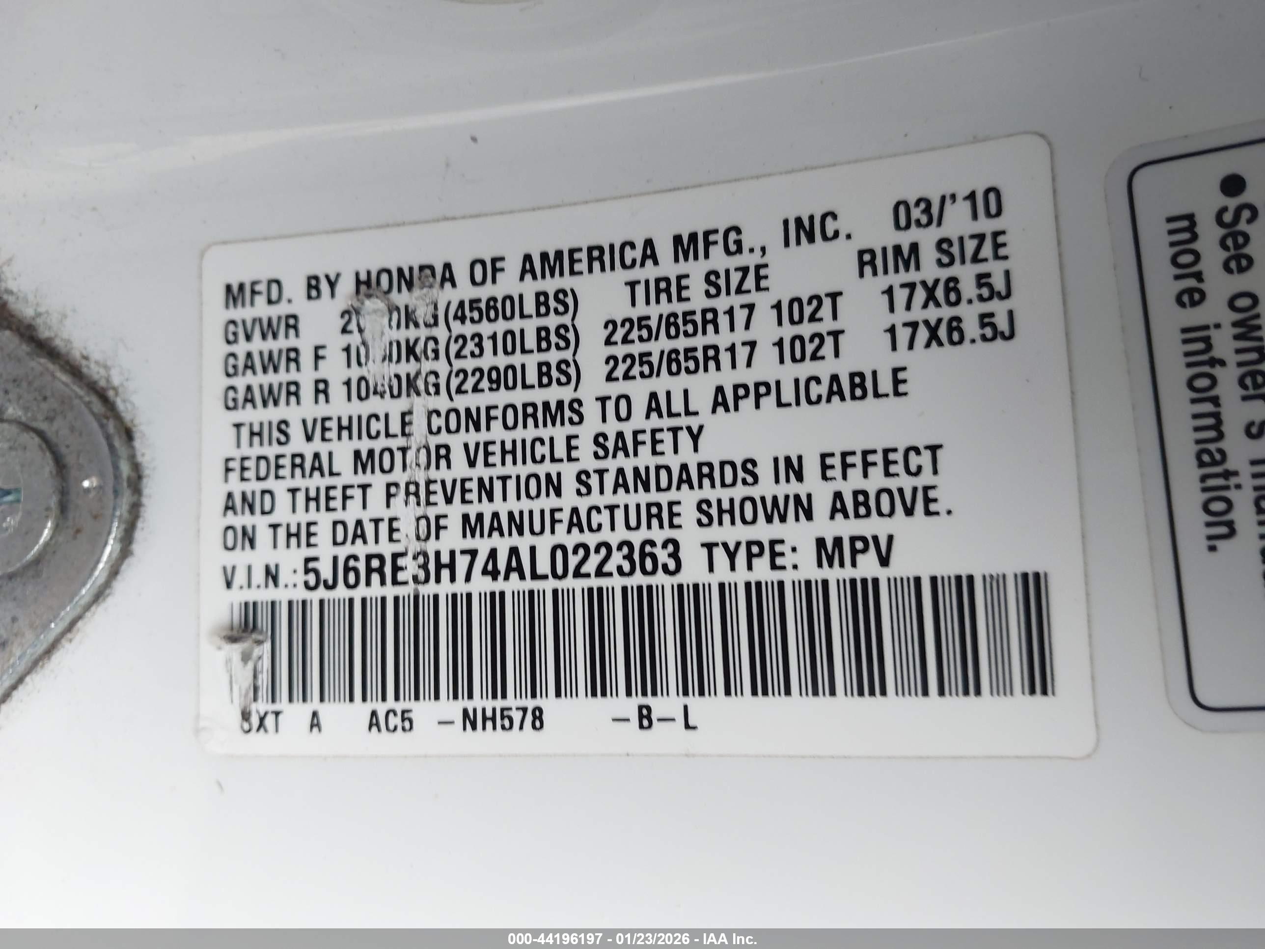 HONDA CR-V image 9