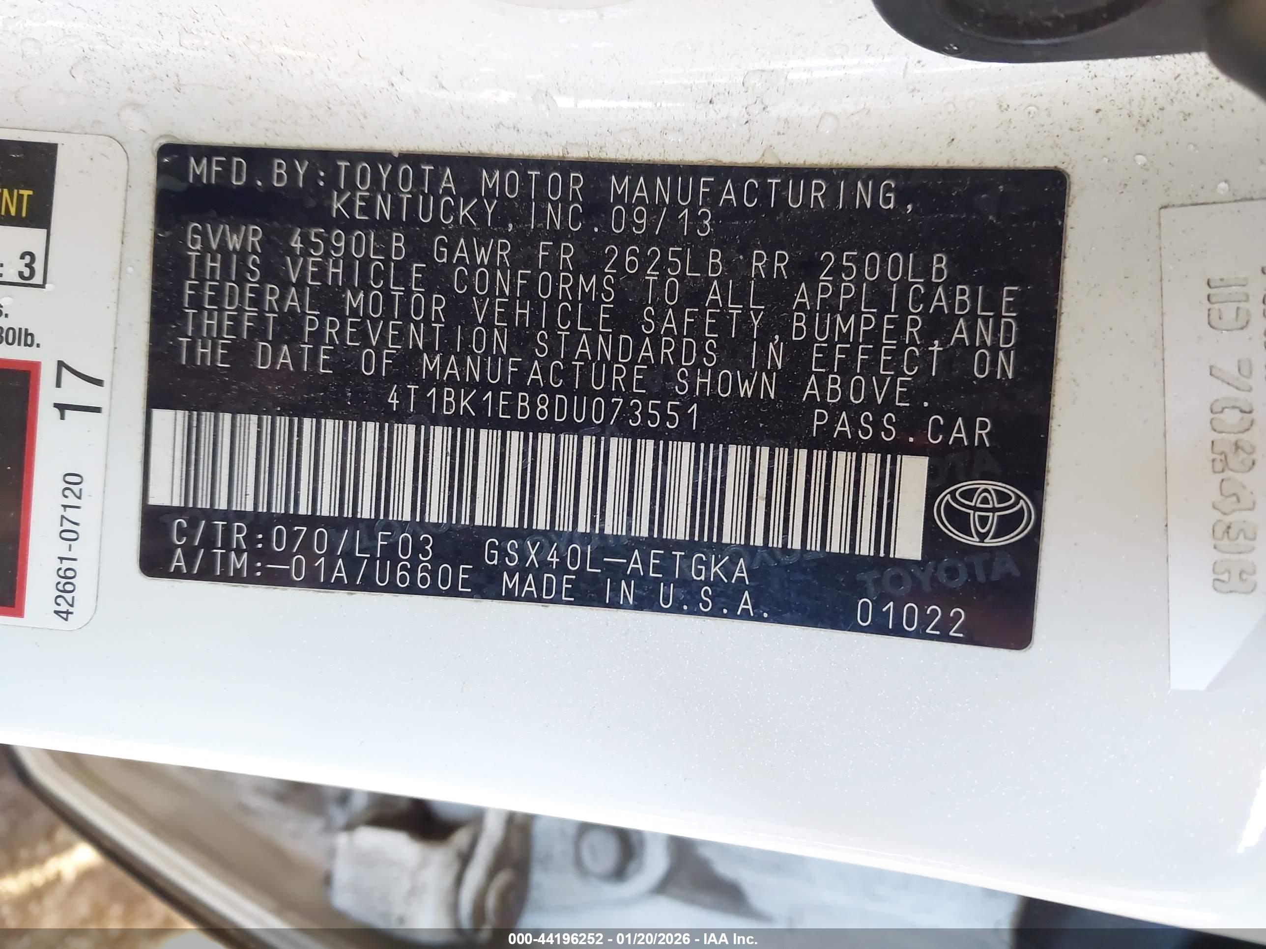 TOYOTA AVALON image 9