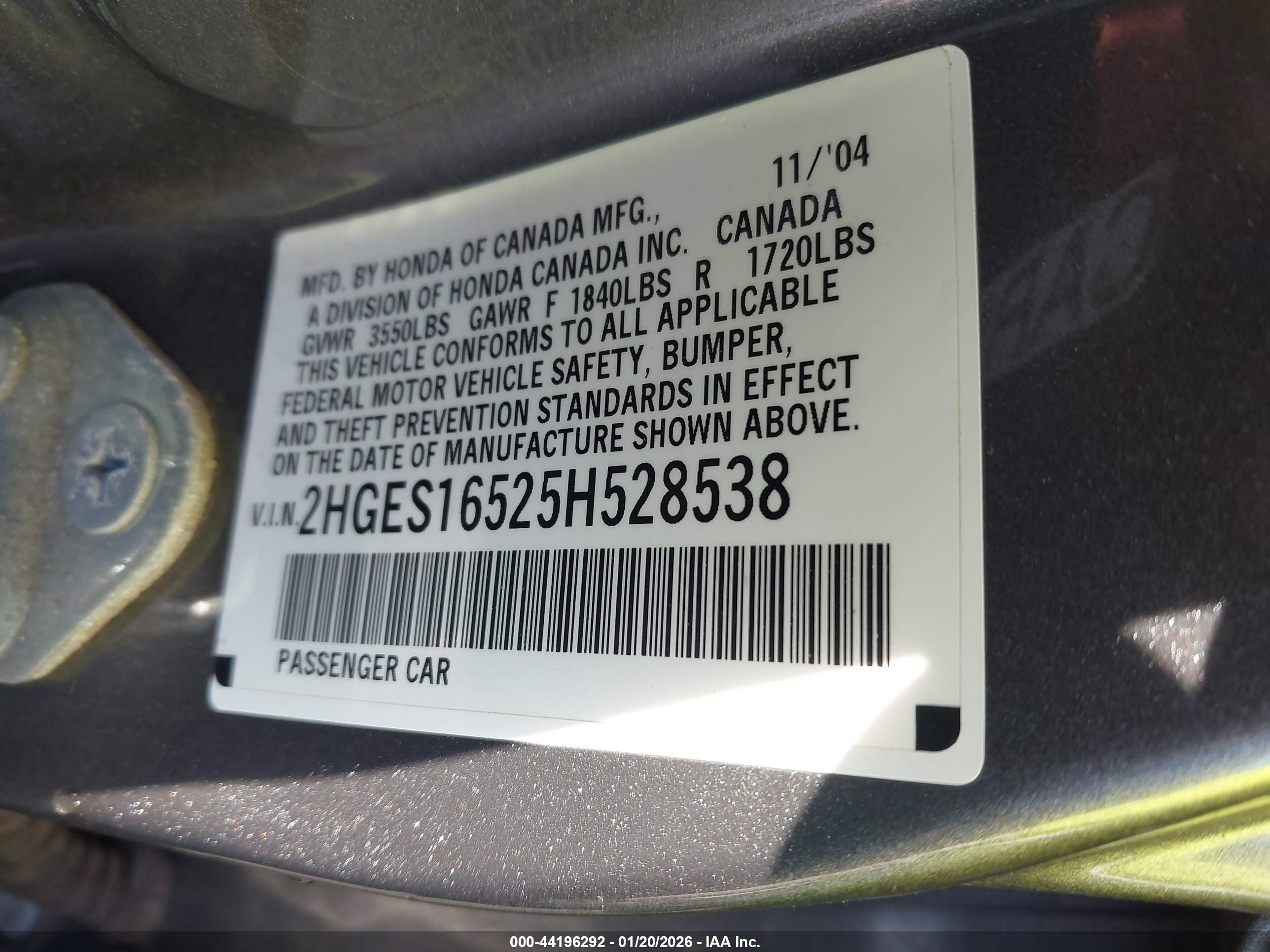 HONDA CIVIC image 9