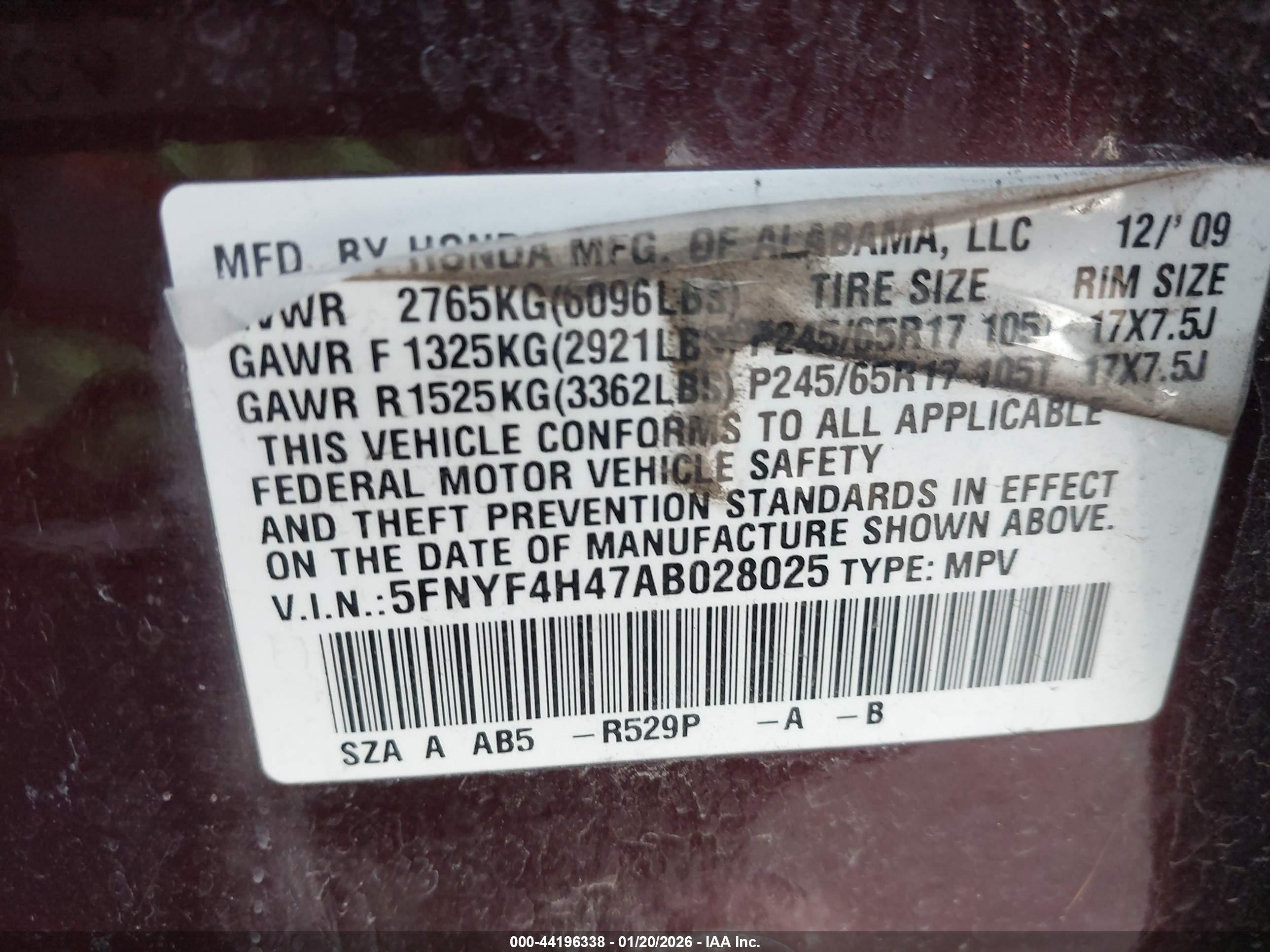 HONDA PILOT image 9