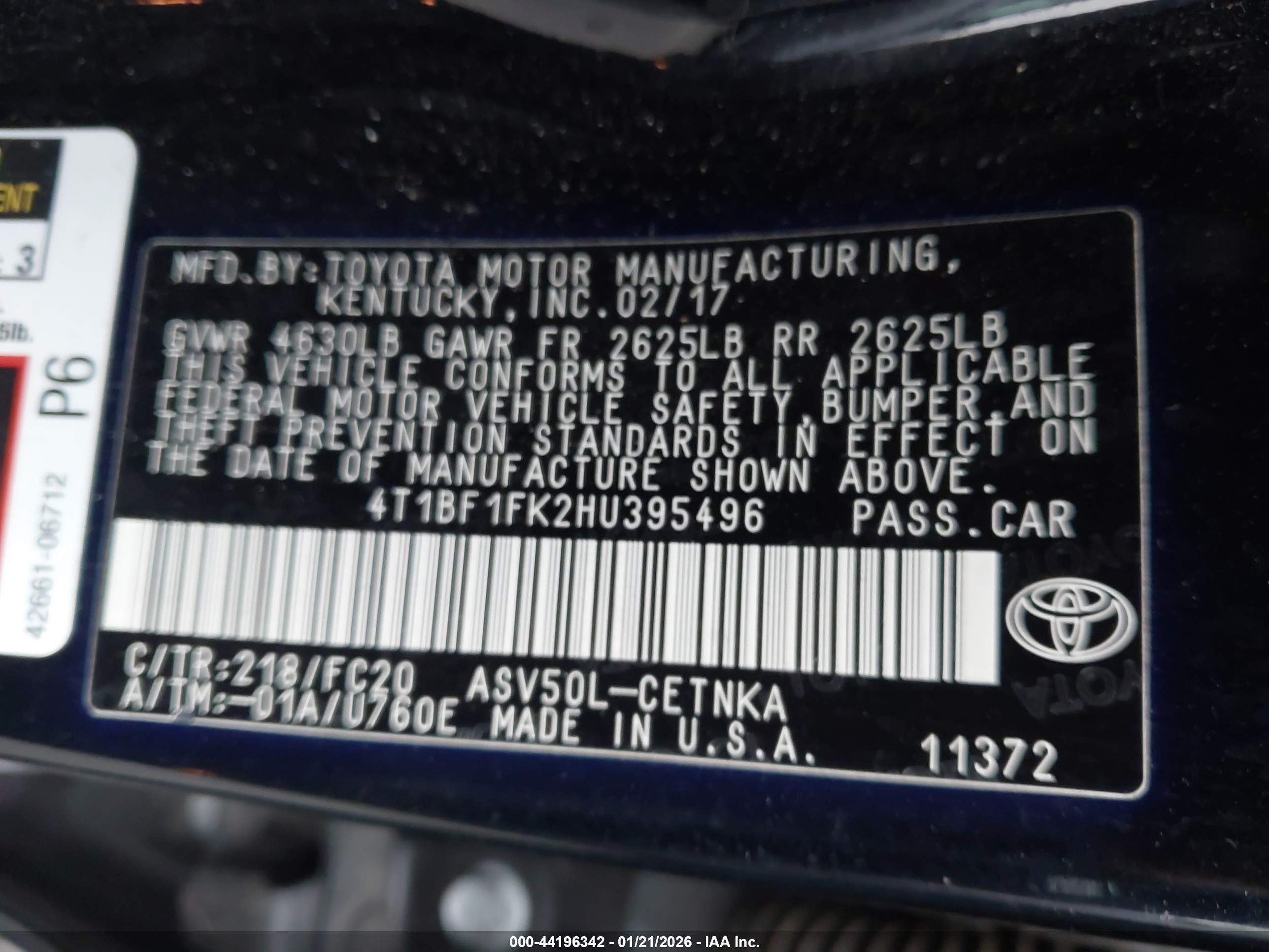 TOYOTA CAMRY image 9