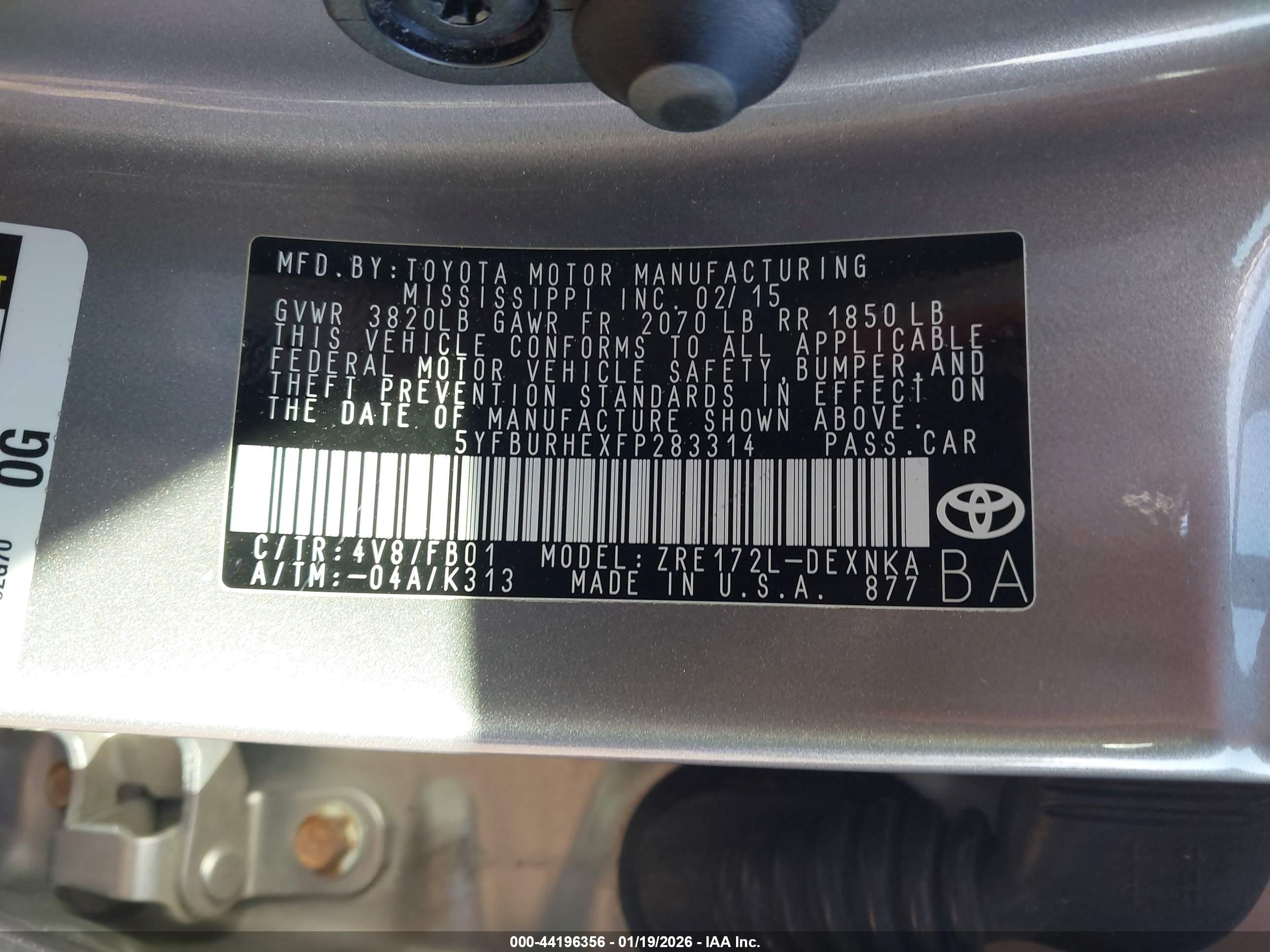 TOYOTA COROLLA image 9