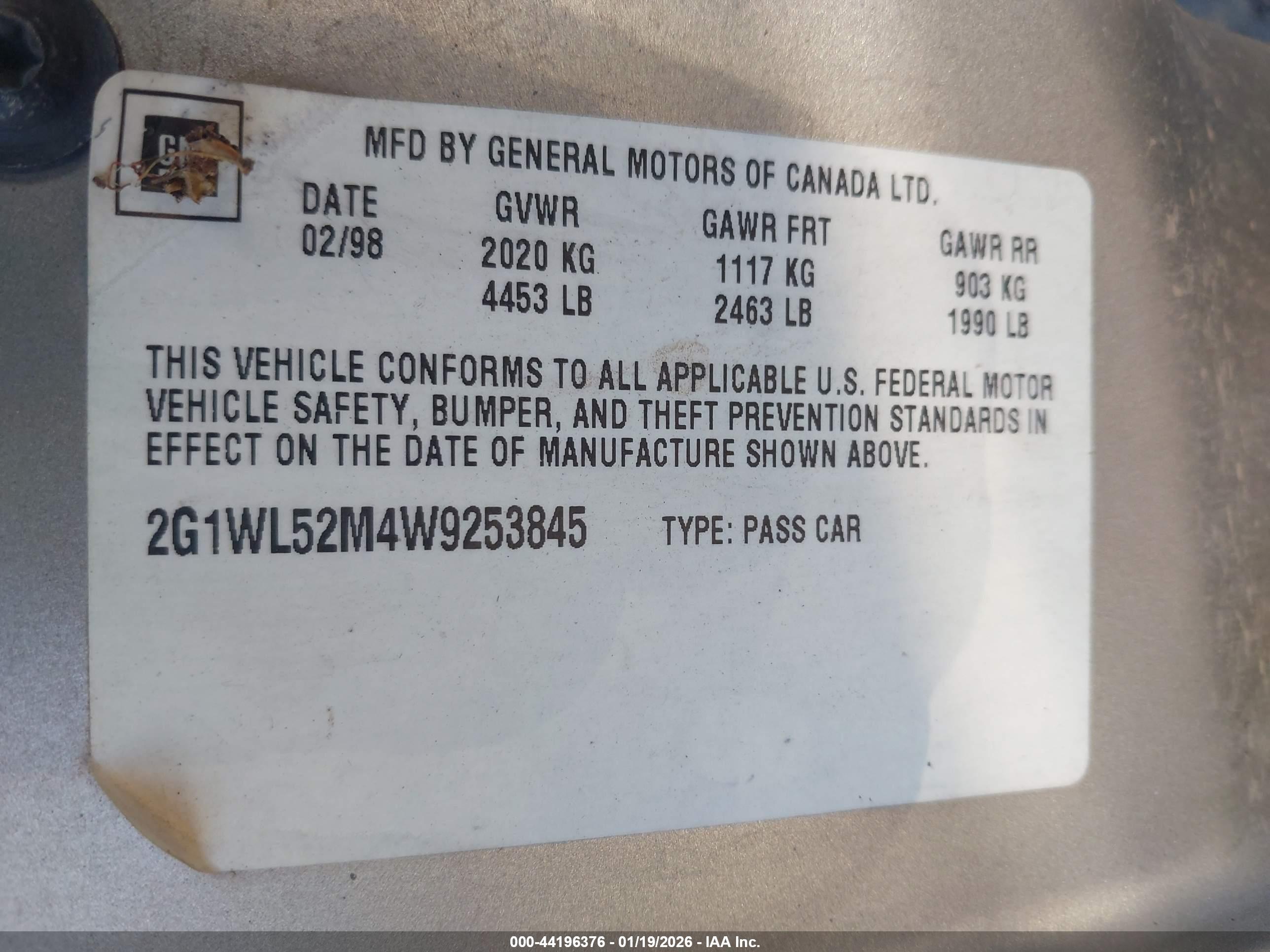 CHEVROLET LUMINA image 9