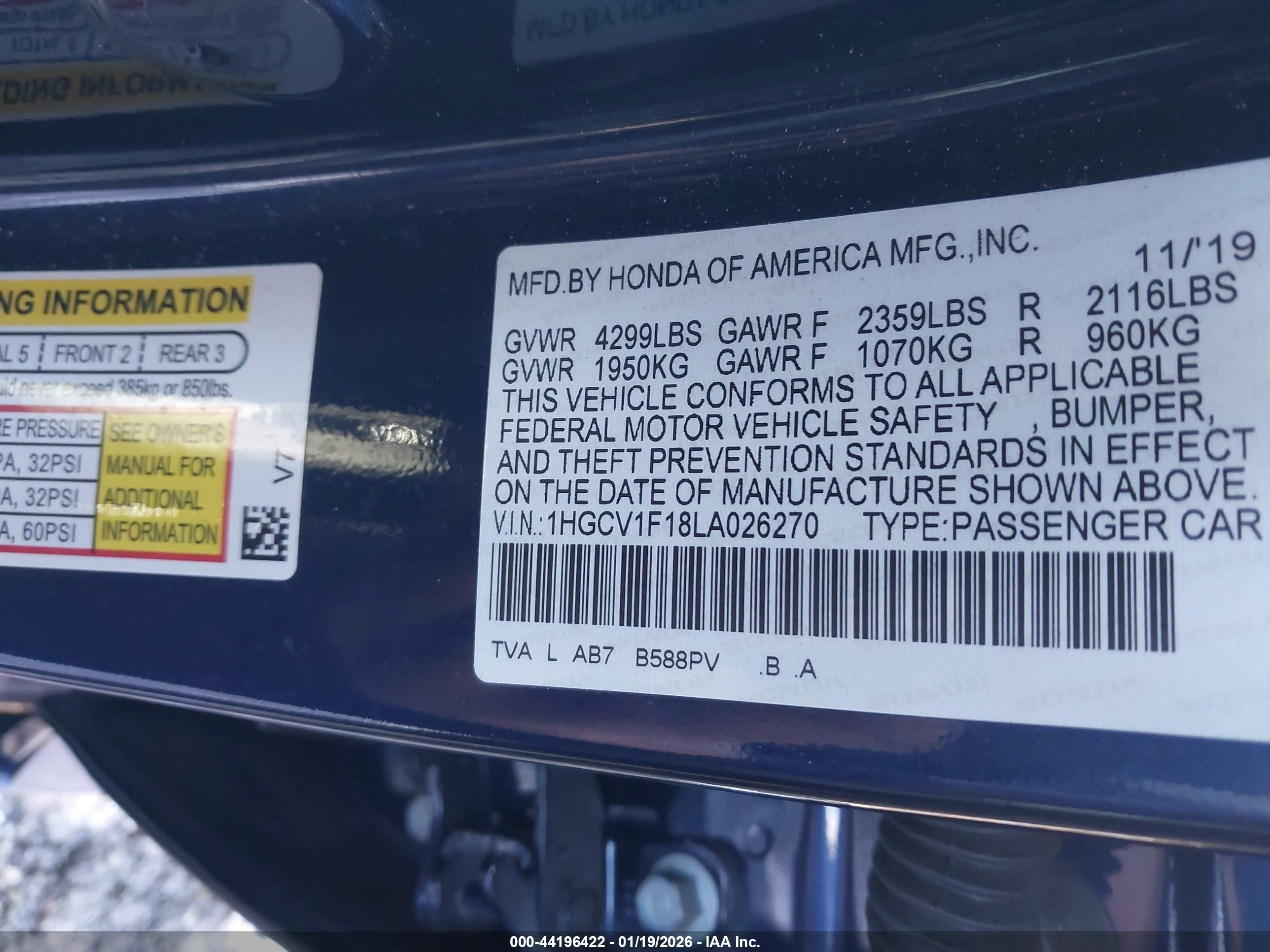 HONDA ACCORD image 9