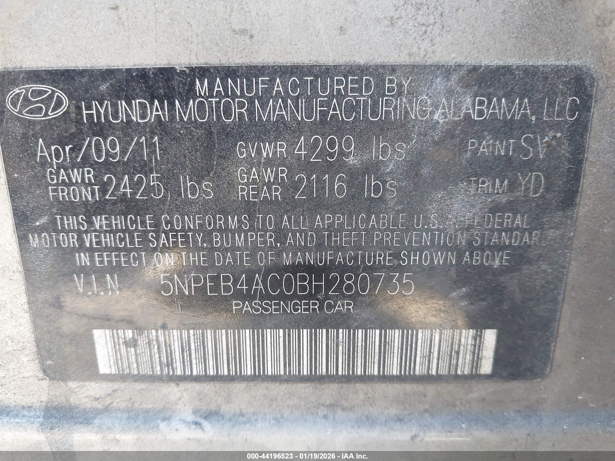 HYUNDAI SONATA image 9