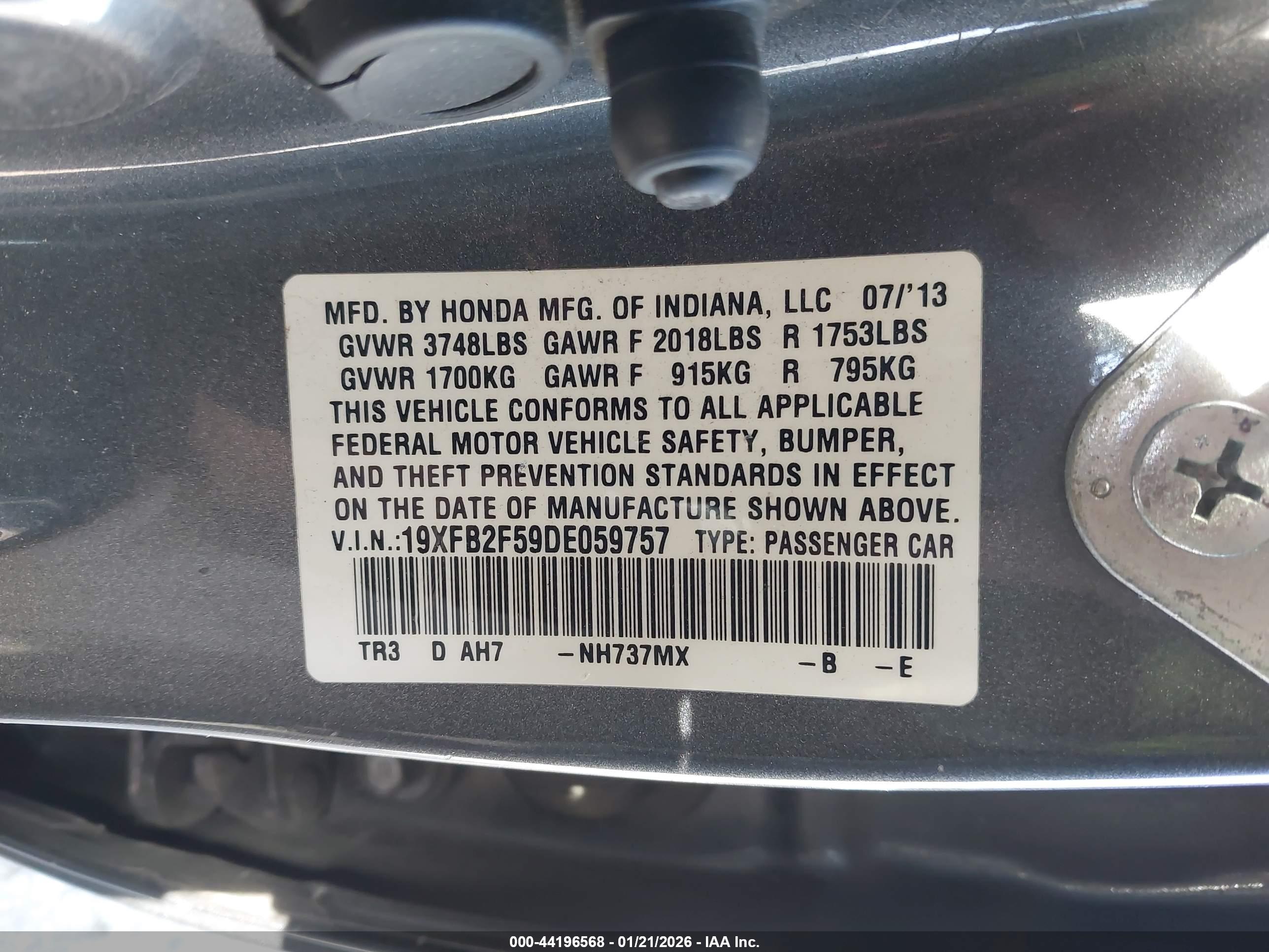 HONDA CIVIC image 9