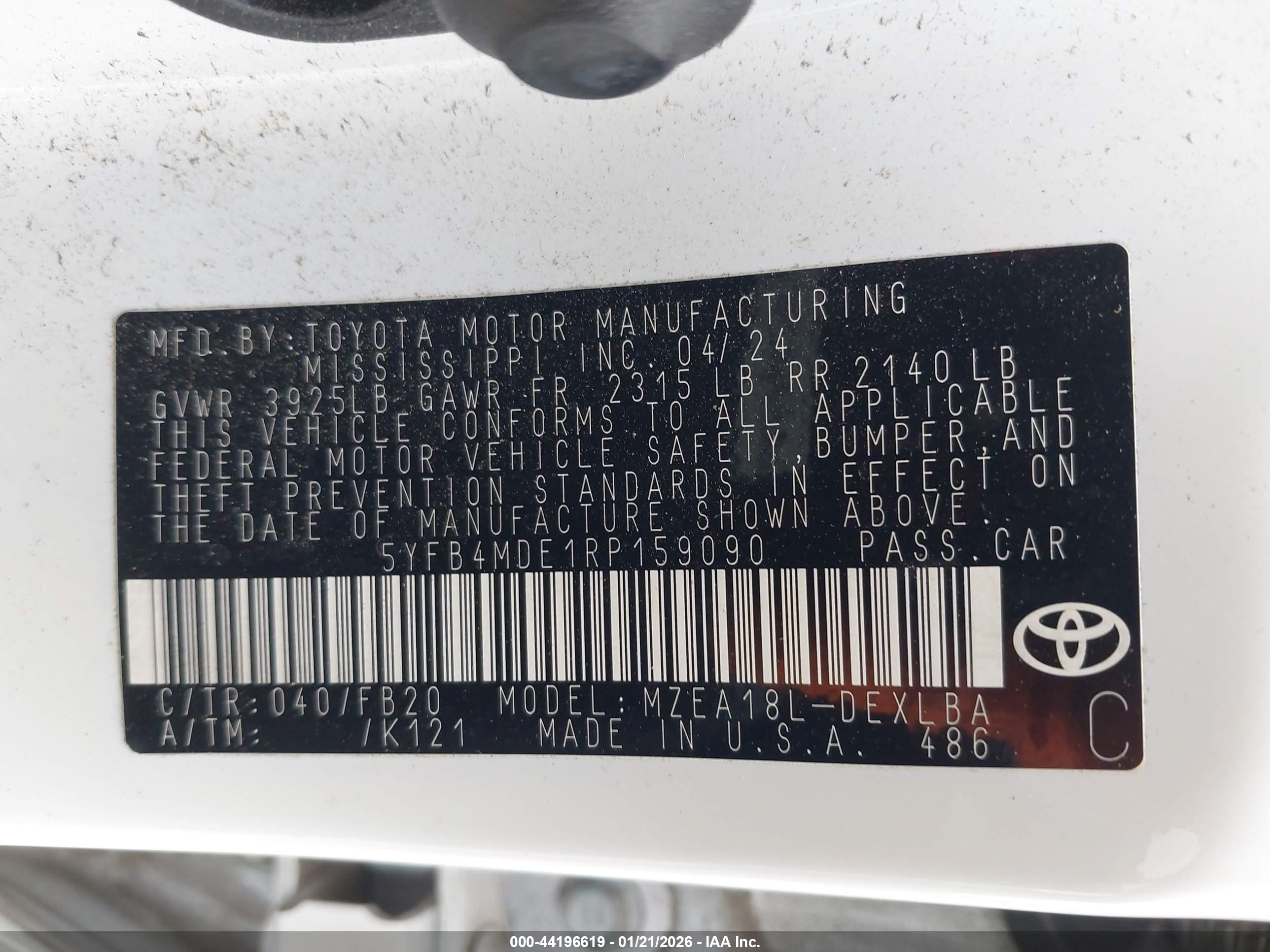 TOYOTA COROLLA image 9