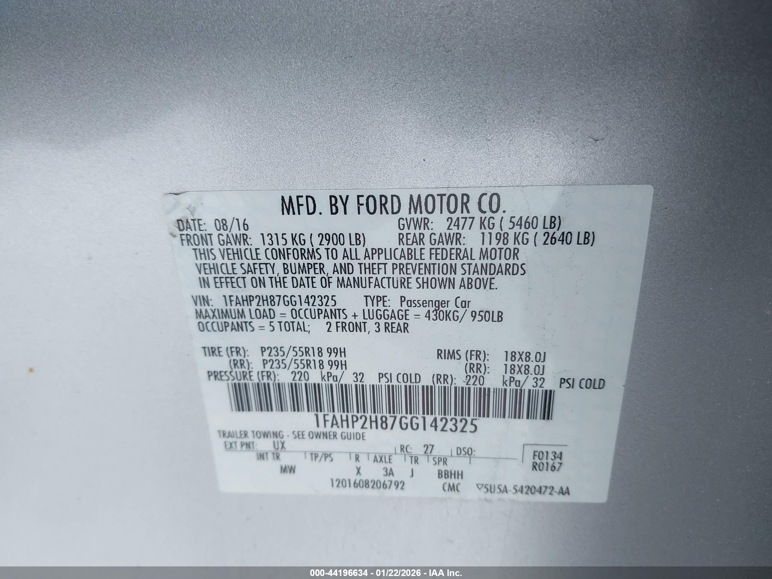 FORD TAURUS image 9