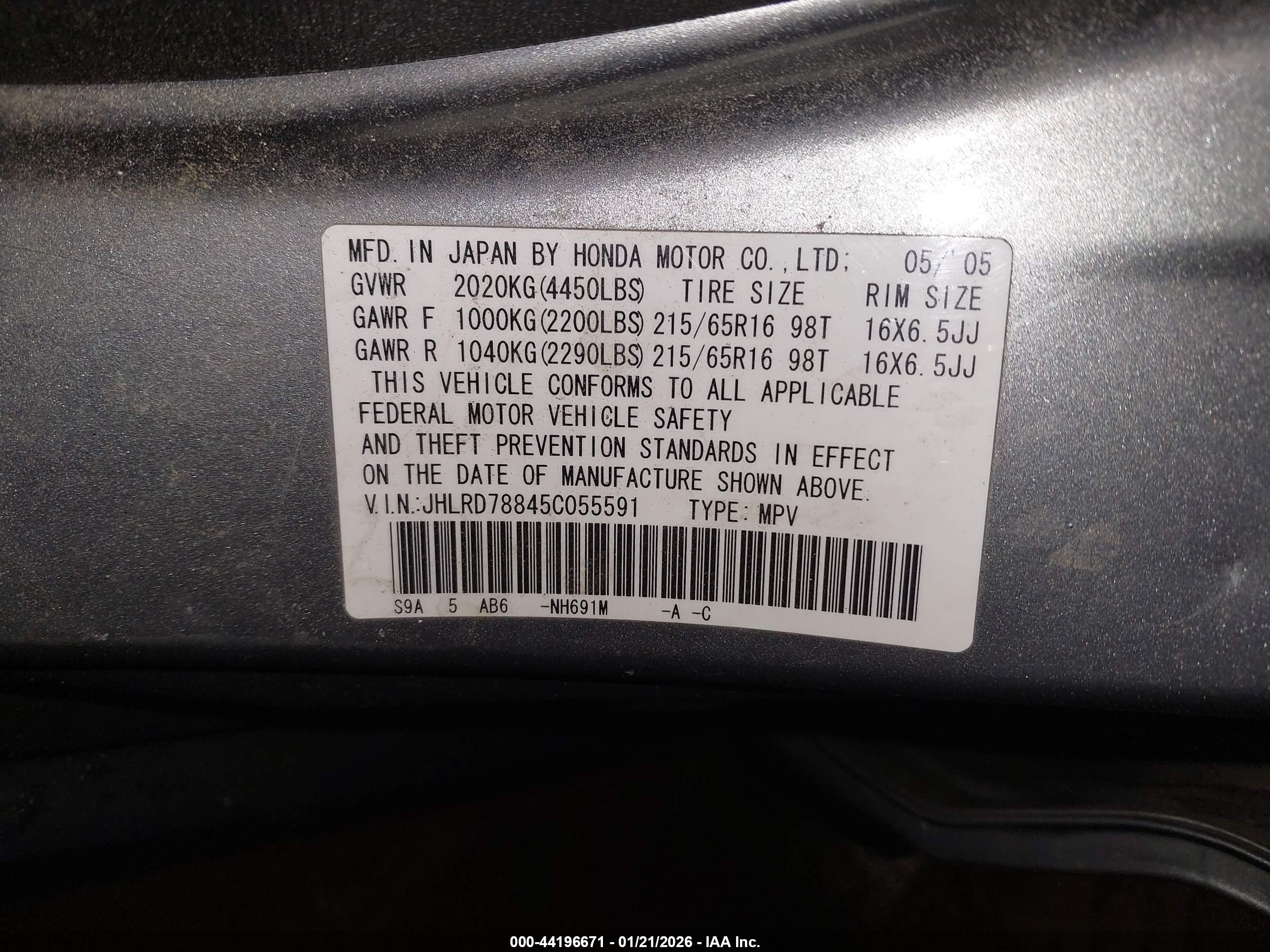 HONDA CR-V image 9