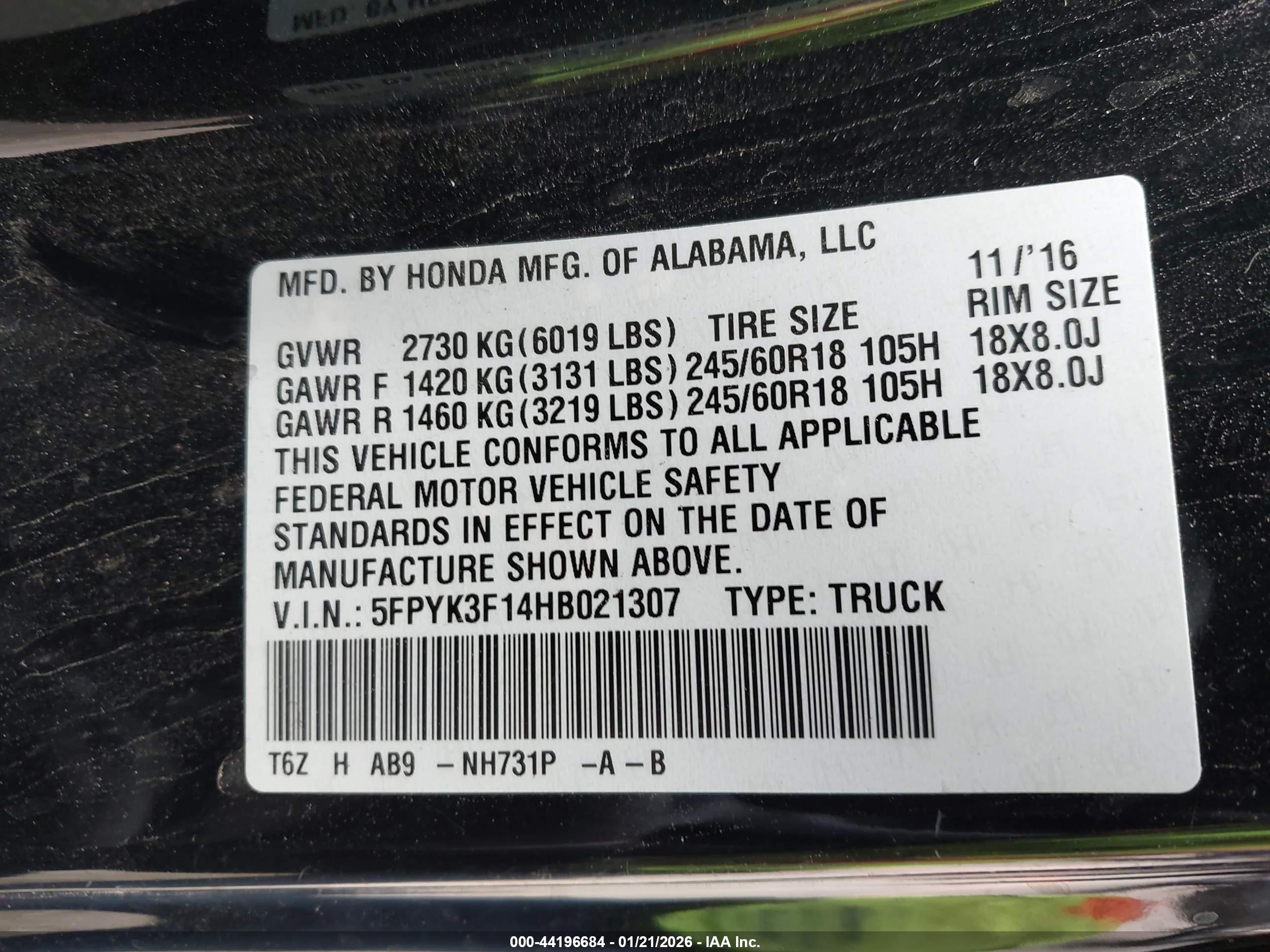HONDA RIDGELINE image 9