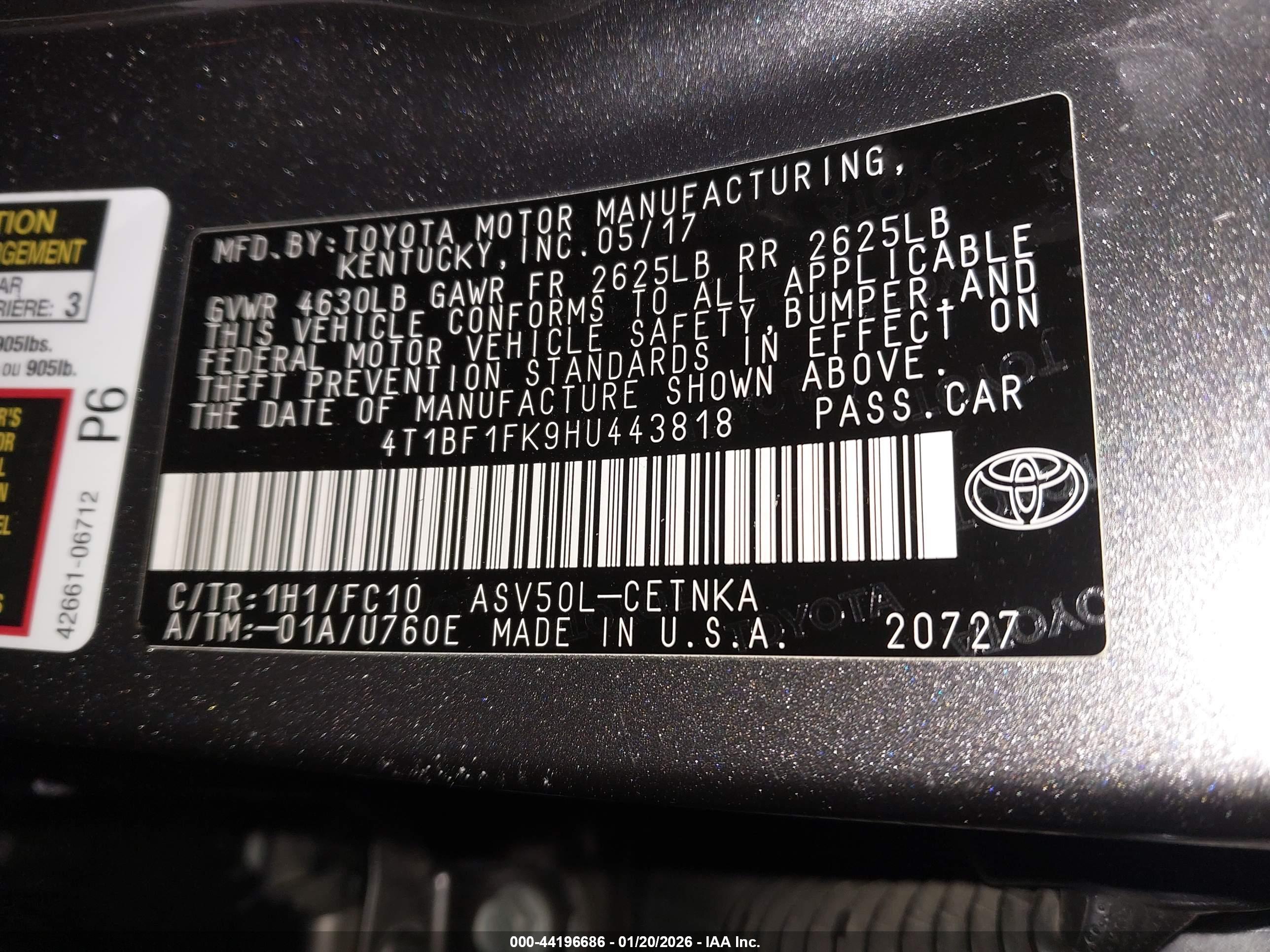 TOYOTA CAMRY image 9