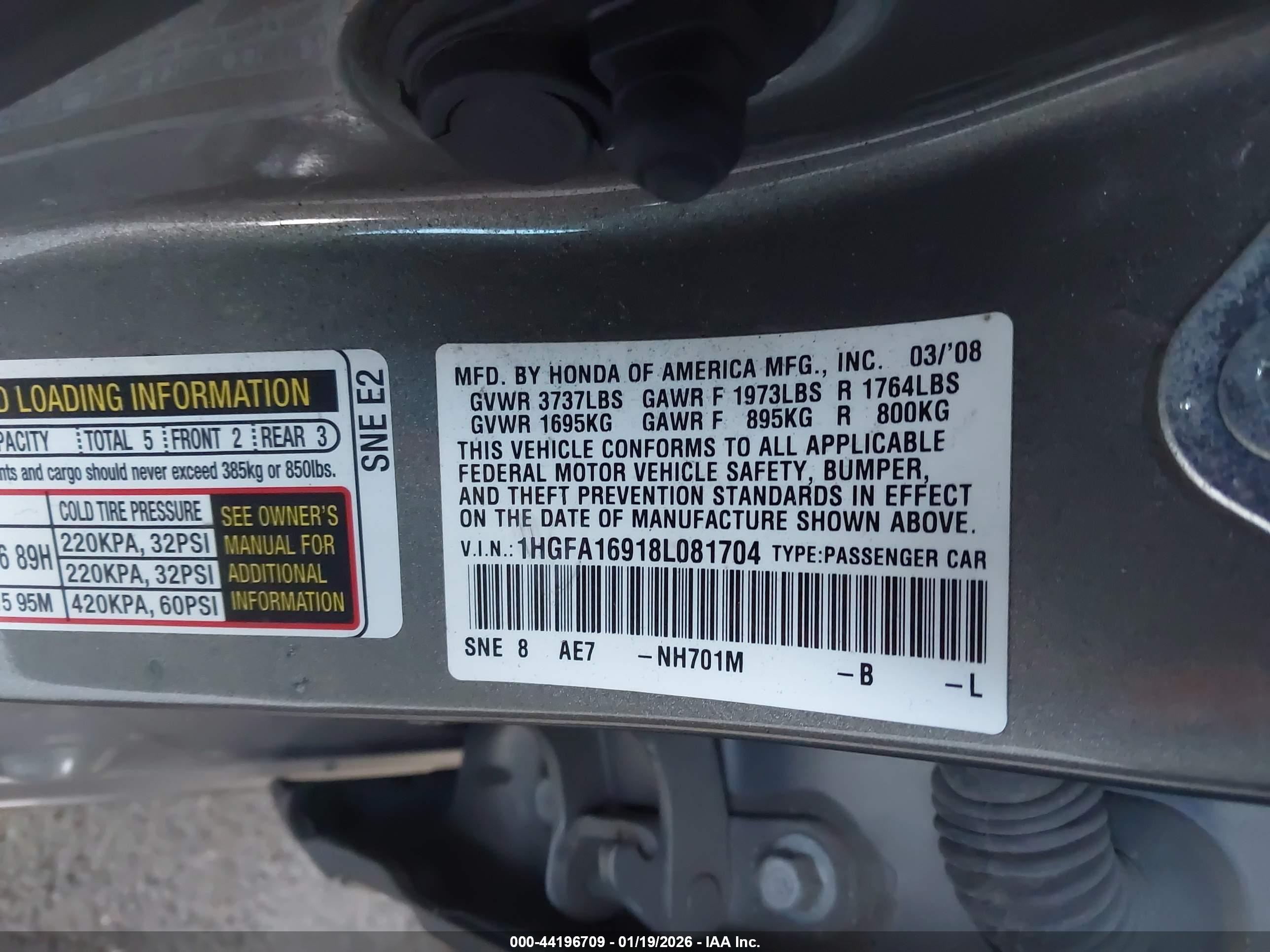 HONDA CIVIC image 9