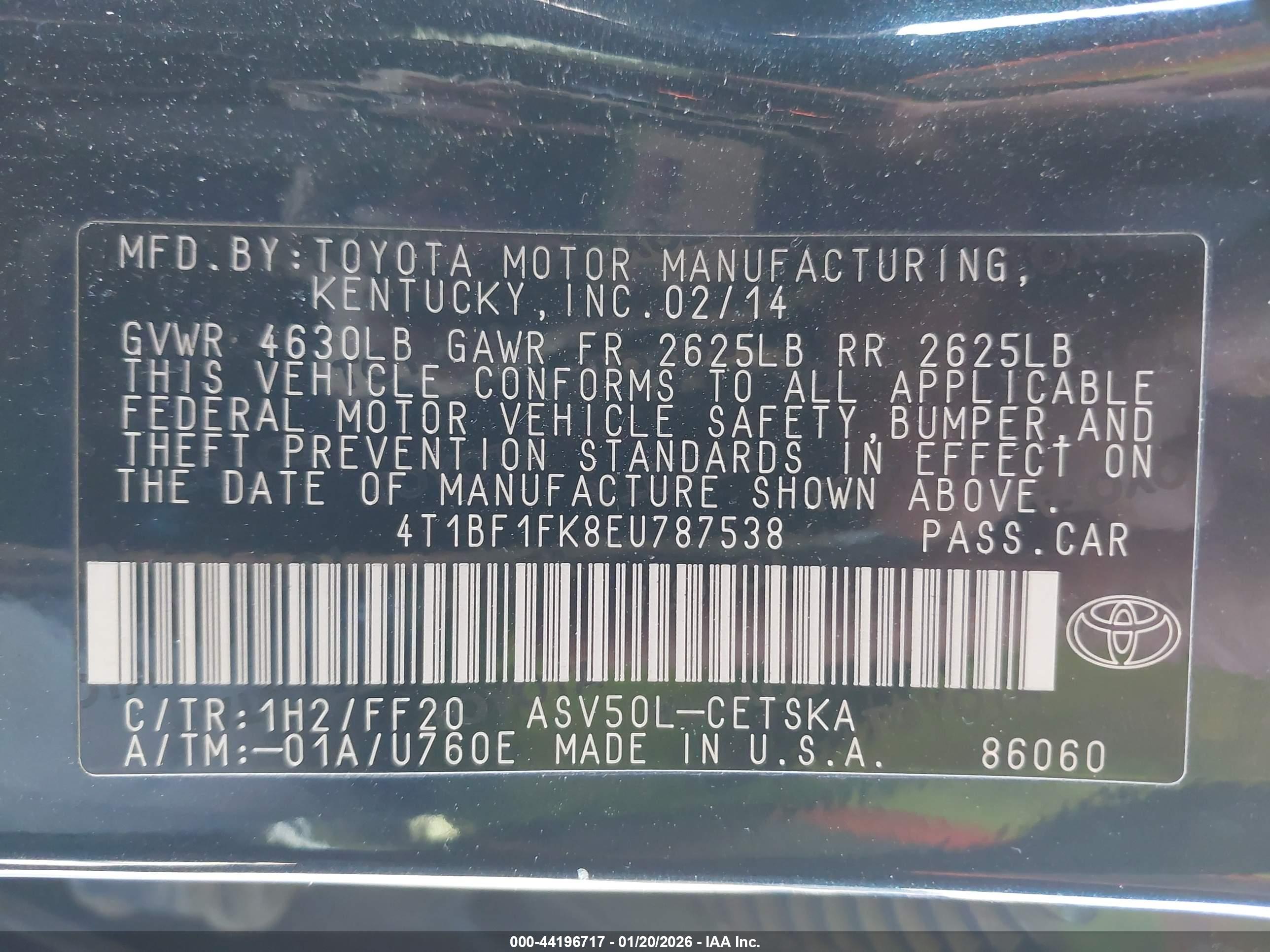 TOYOTA CAMRY image 9