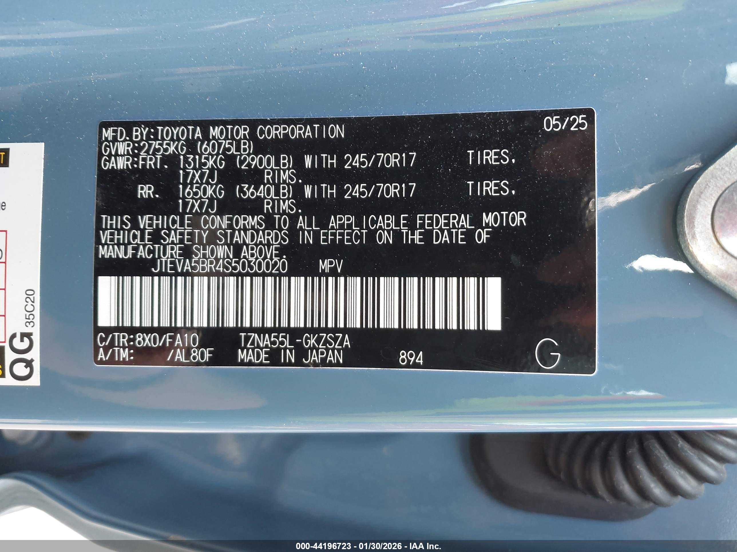 TOYOTA 4RUNNER image 9